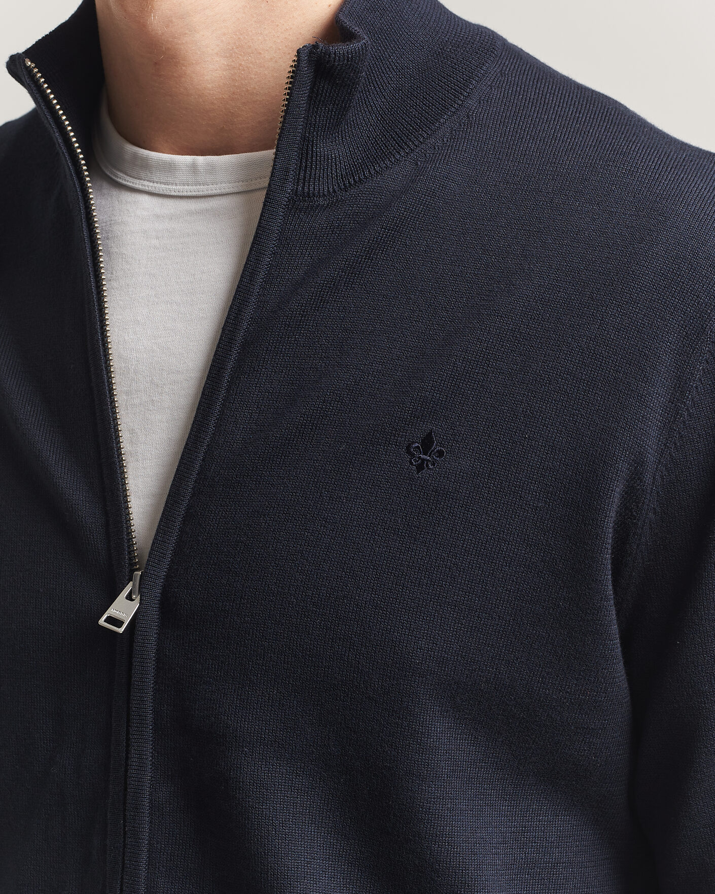 Homme | Pulls Et Tricots | Morris | Riley Zip Cardigan Navy