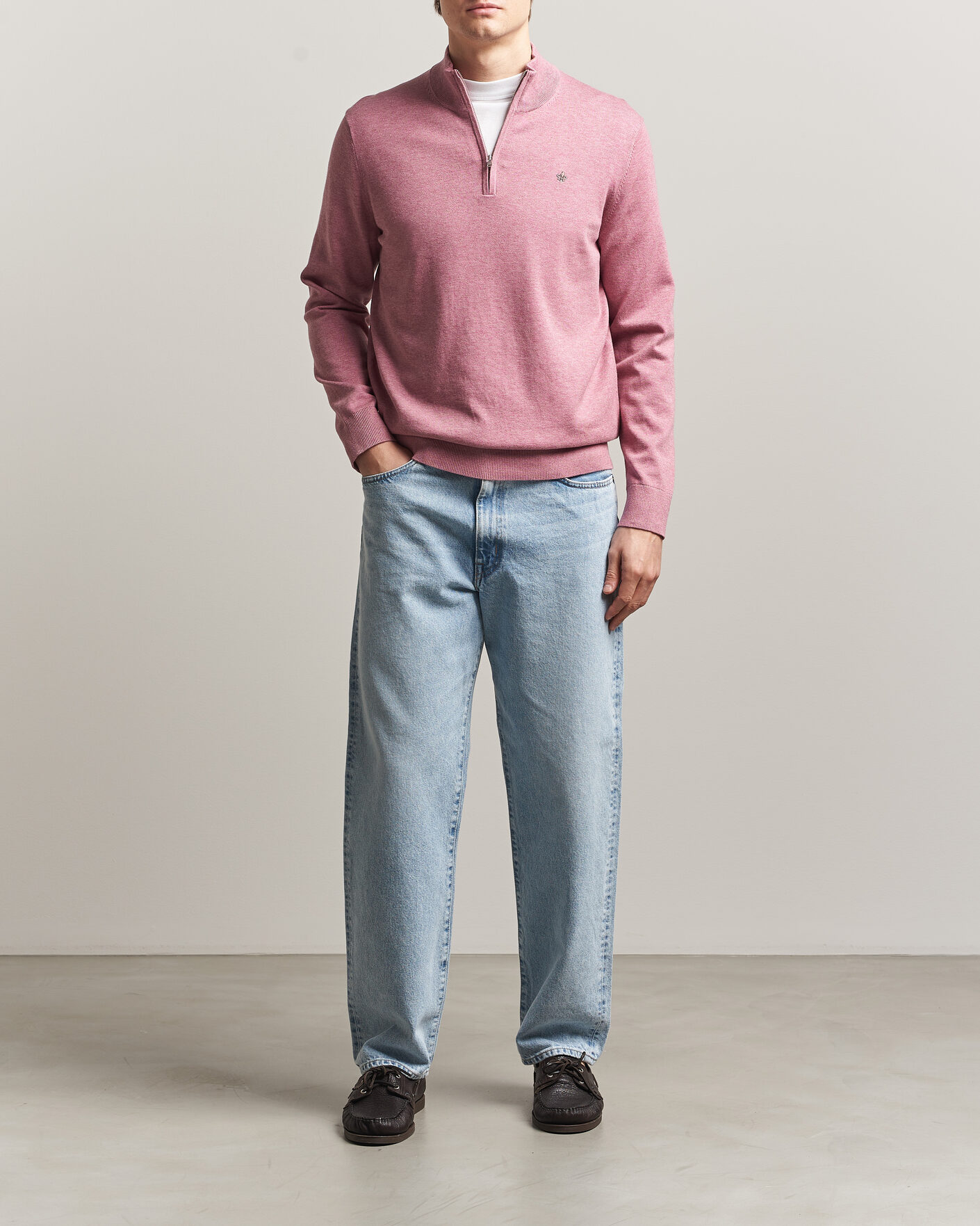 Homme | Pulls Et Tricots | Morris | Riley Half-Zip Pink