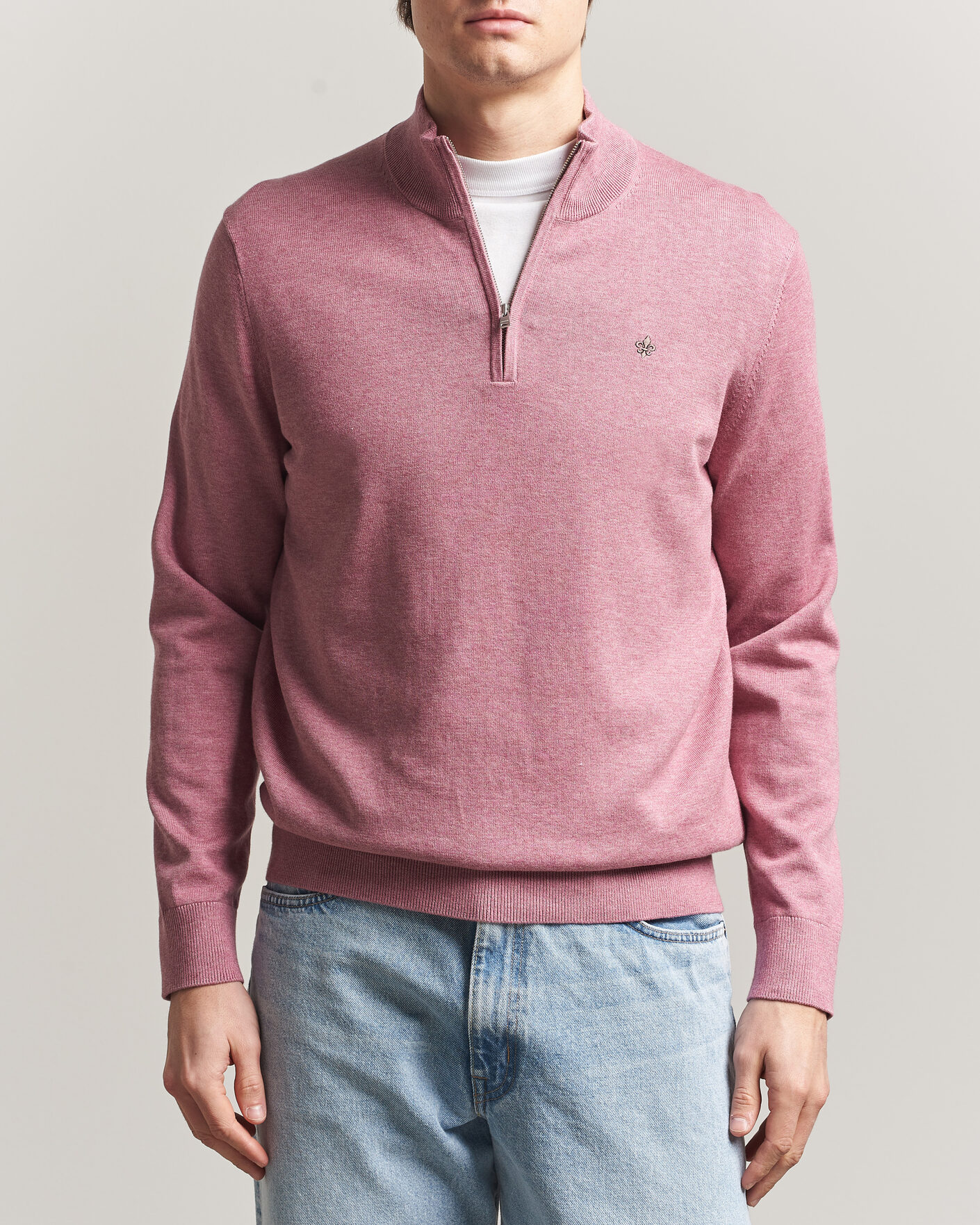 Homme | Pulls Et Tricots | Morris | Riley Half-Zip Pink