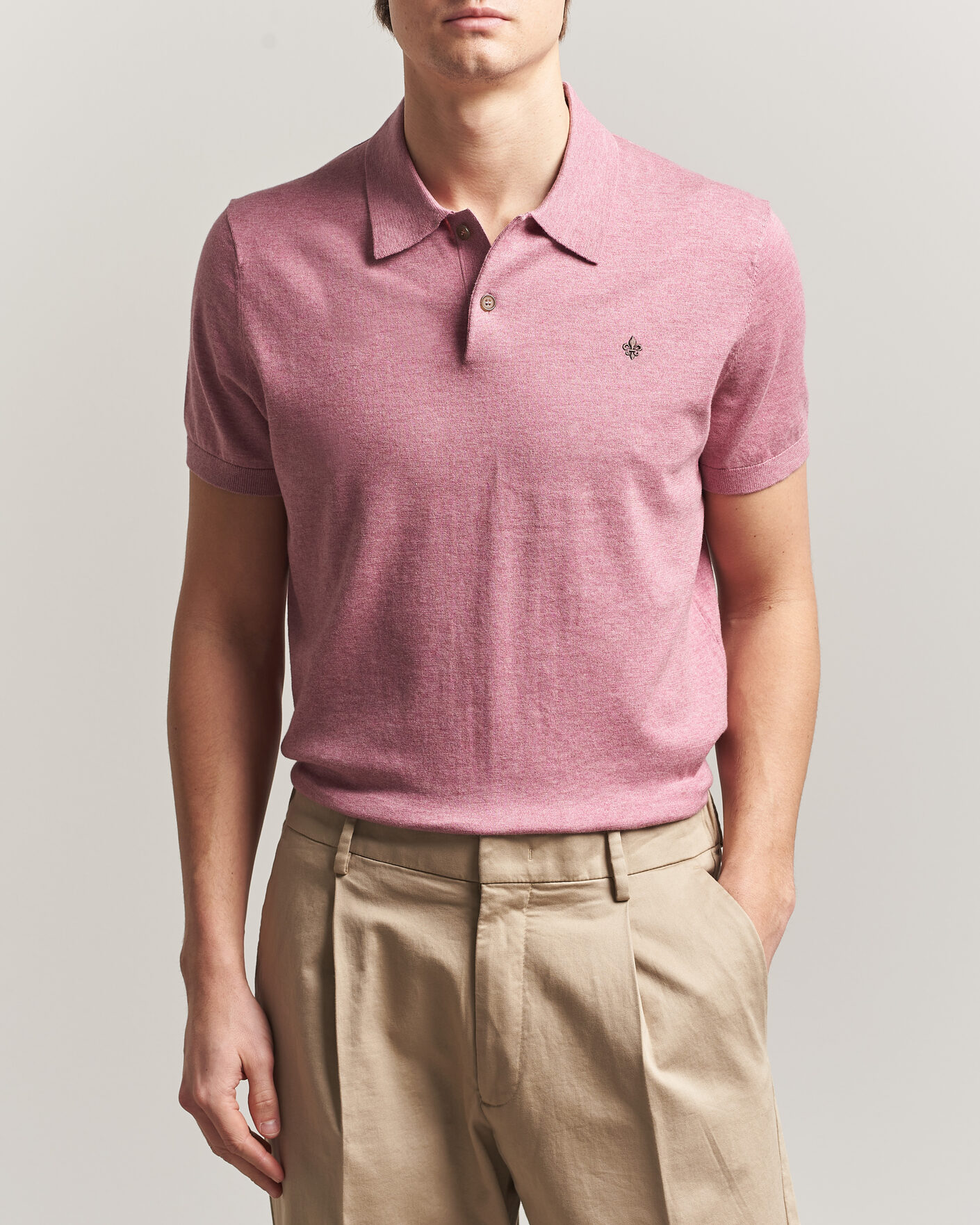 Heren | Polo's | Morris | Riley Short Sleeve Polo Pink