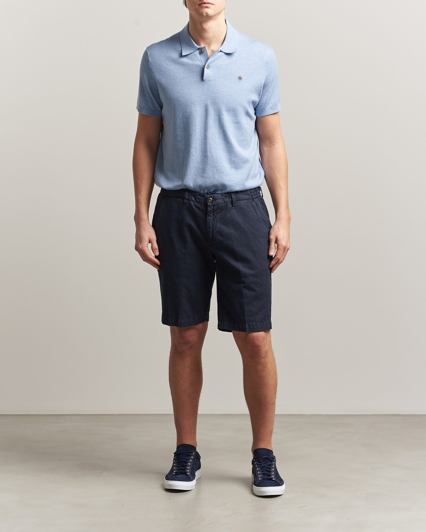 Heren | Polo's | Morris | Riley Short Sleeve Polo Light Blue
