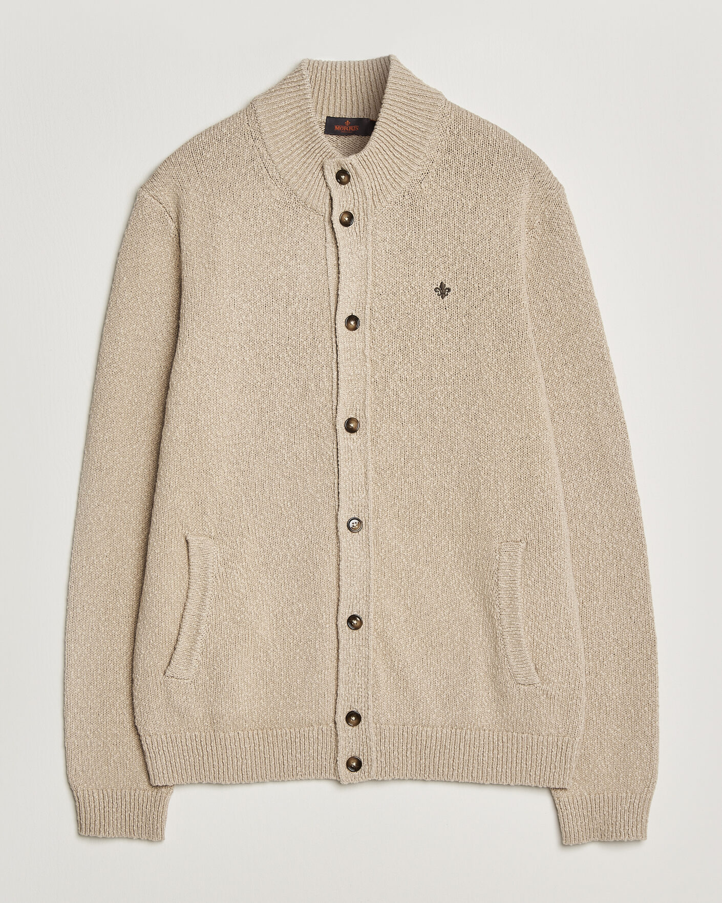 Heren | Truien | Morris | Windham Button Cardigan Khaki