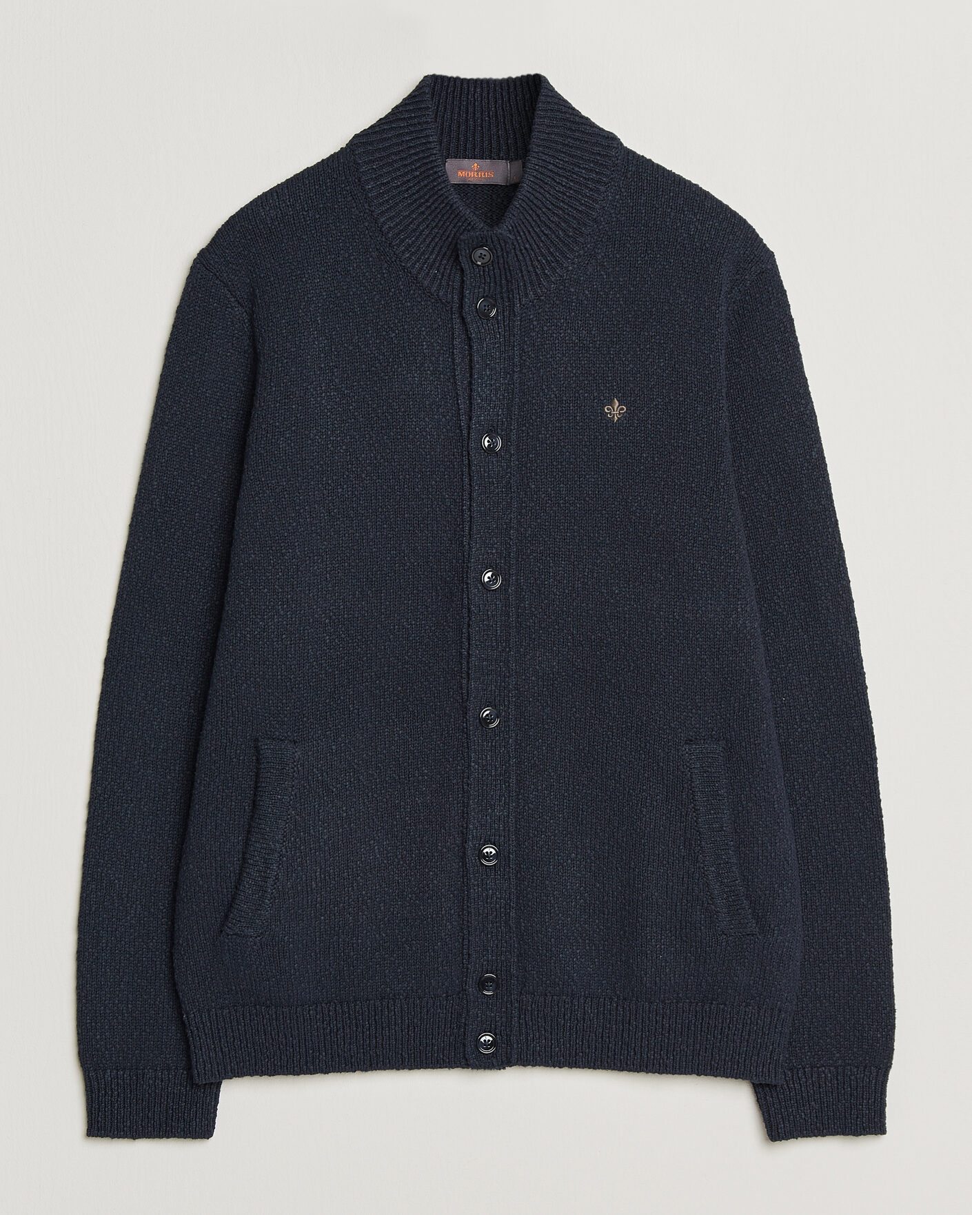 Heren | Truien | Morris | Windham Button Cardigan Navy