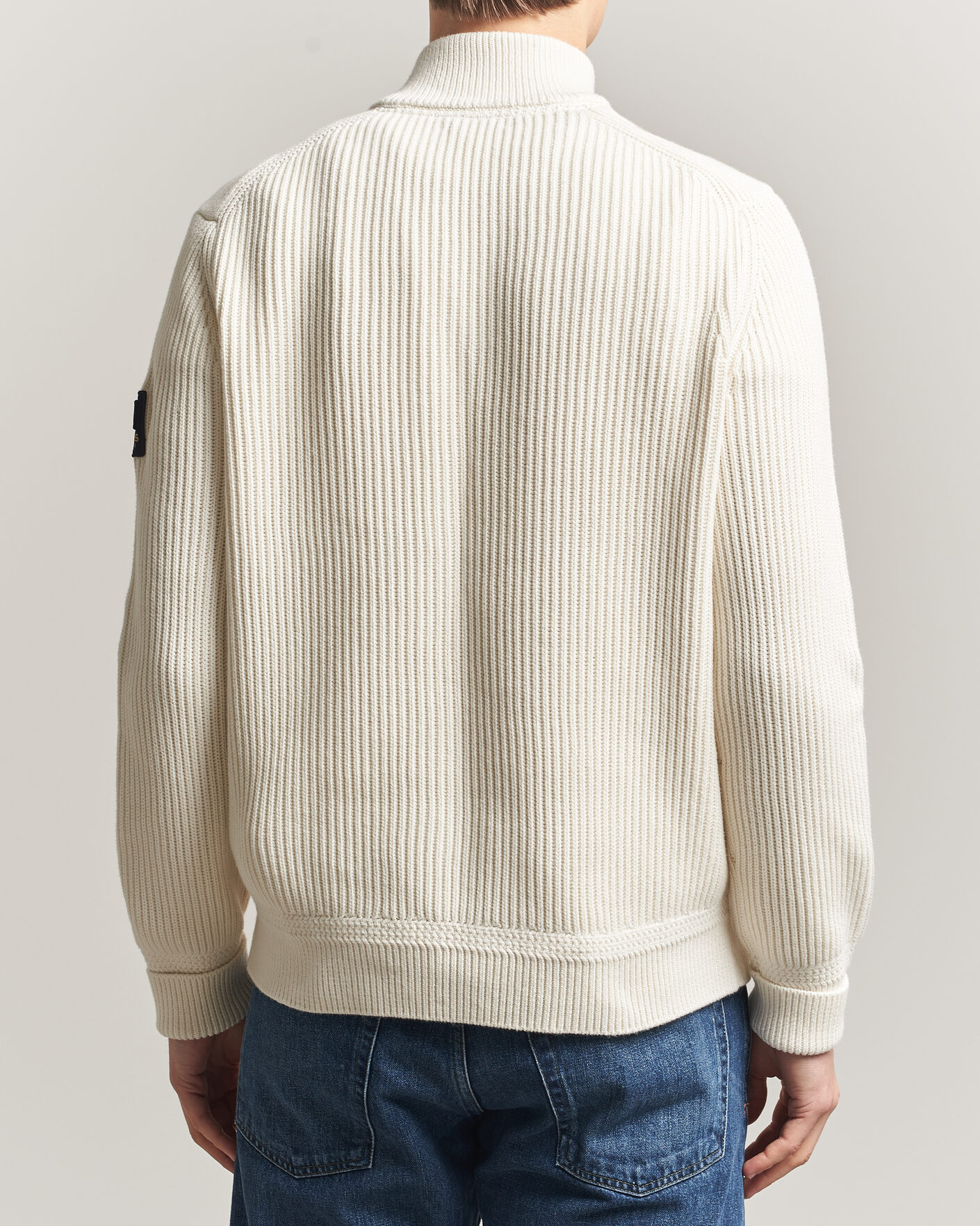 Heren | Truien | Morris | Brenton Half-Zip Off White