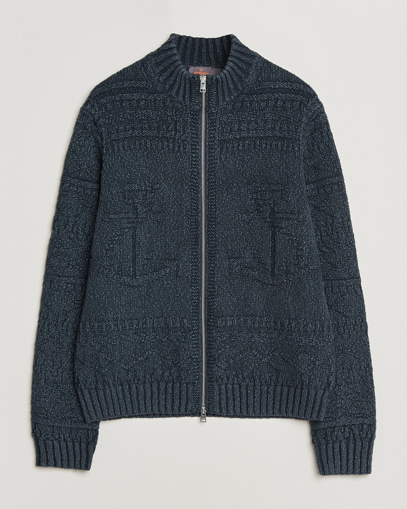 Heren | Truien | Morris | Chatham Knitted Jacket Navy