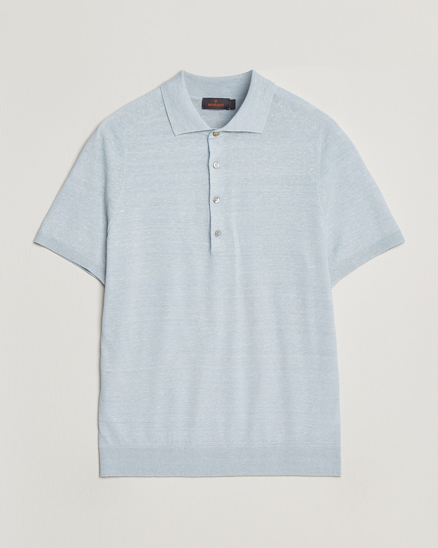 Homme | Polos | Morris | Colin Short Sleeve Polo Shirt Light Blue