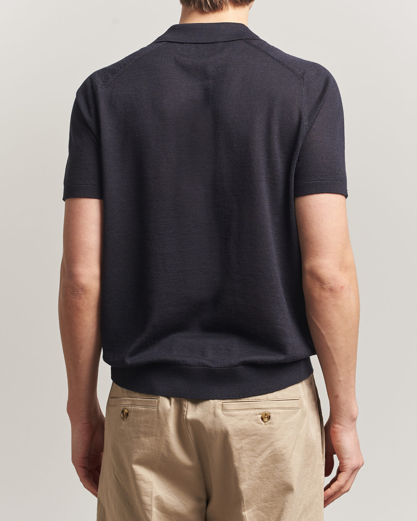 Heren | Polo's | Morris | Colin Short Sleeve Polo Shirt Navy