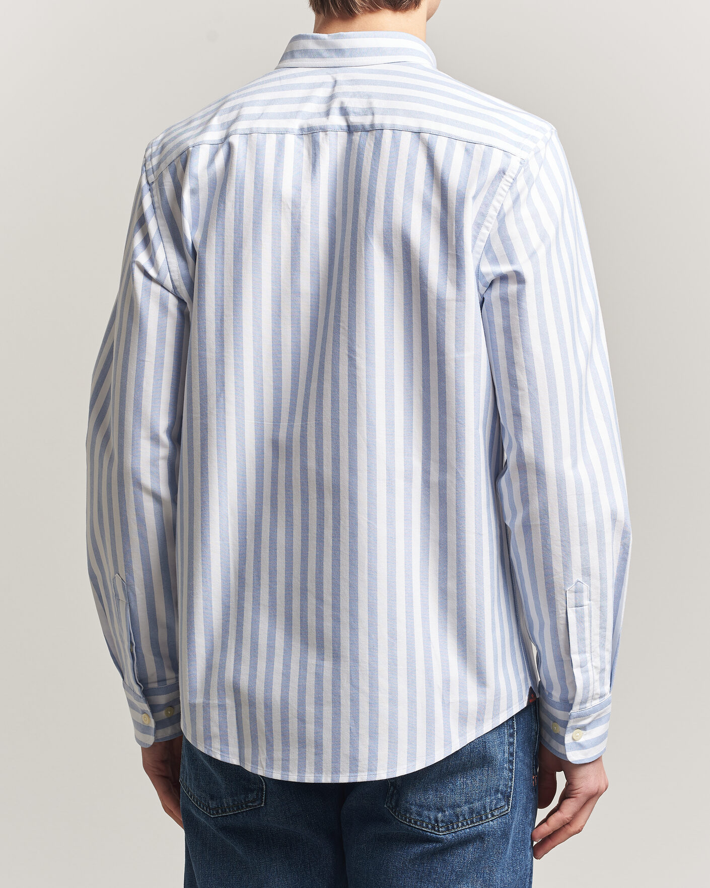 Homme | Chemises | Morris | Douglas Striped Oxford Shirt Light Blue