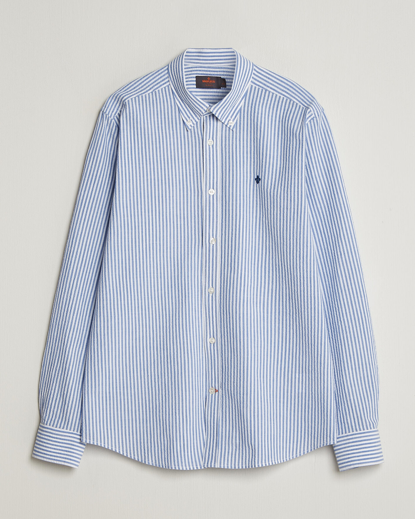 Homme | Chemises | Morris | Seersucker Shirt Blue