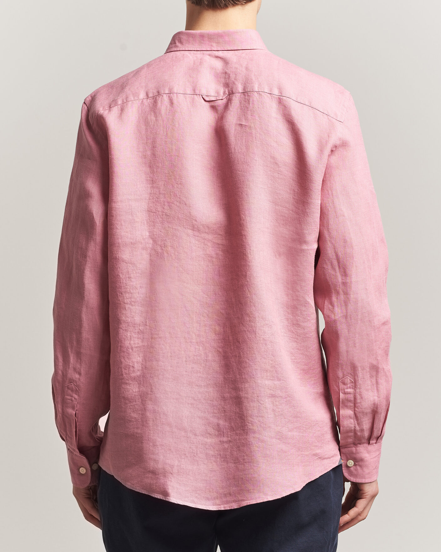 Homme | Chemises | Morris | Douglas Button Down Linen Shirt Pink