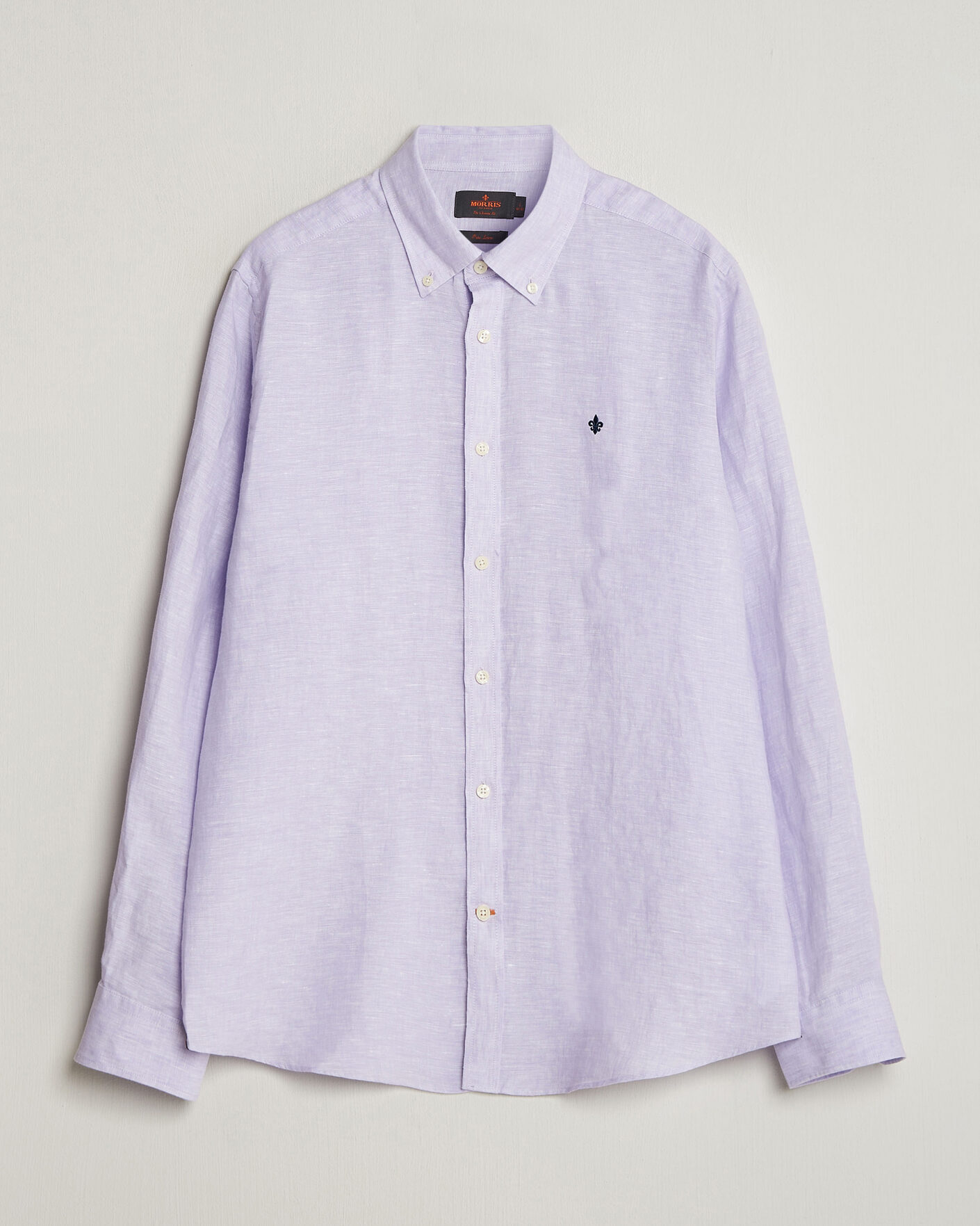 Homme | Chemises | Morris | Douglas Button Down Linen Shirt Purple