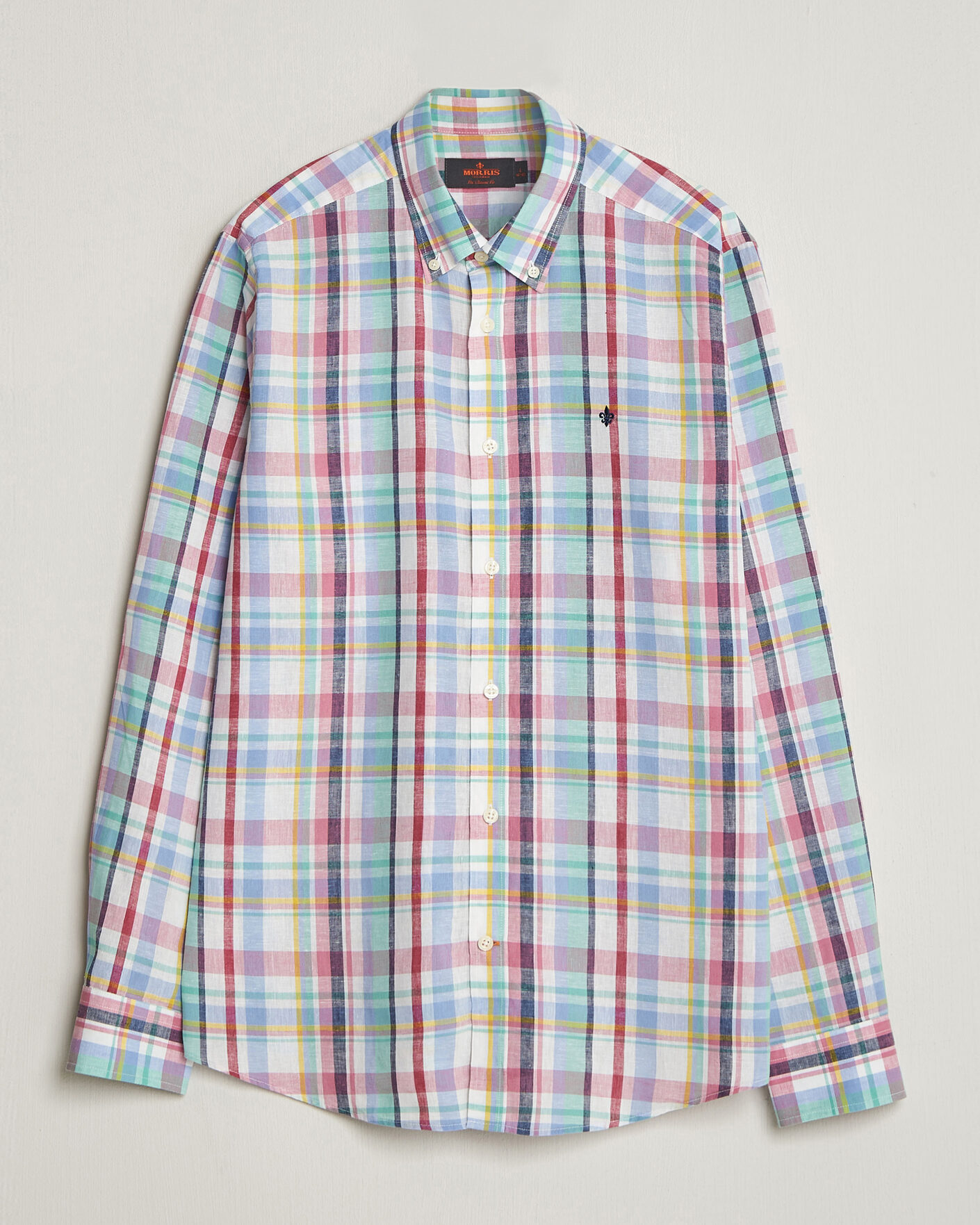 Homme | Chemises | Morris | Preppy Check Linen Shirt Multi