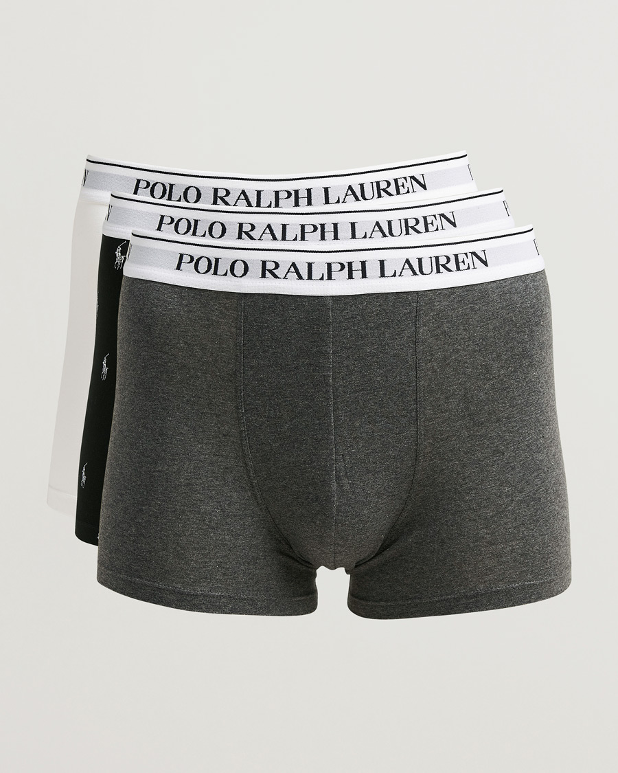 Heren | Ondergoed | Polo Ralph Lauren | 3-Pack Trunk White/Grey/Black
