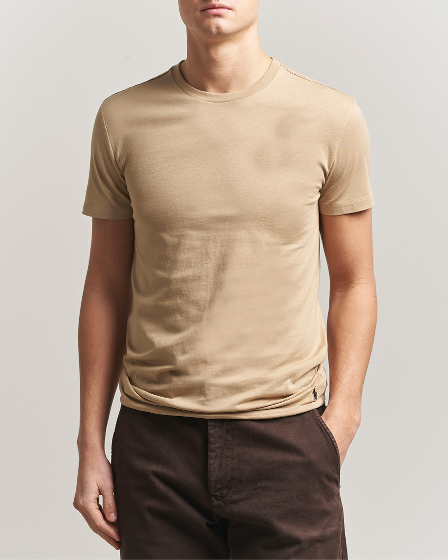 Heren | T-shirts | Polo Ralph Lauren | 3-Pack Crew Neck T-Shirt Island/Khaki/Navy