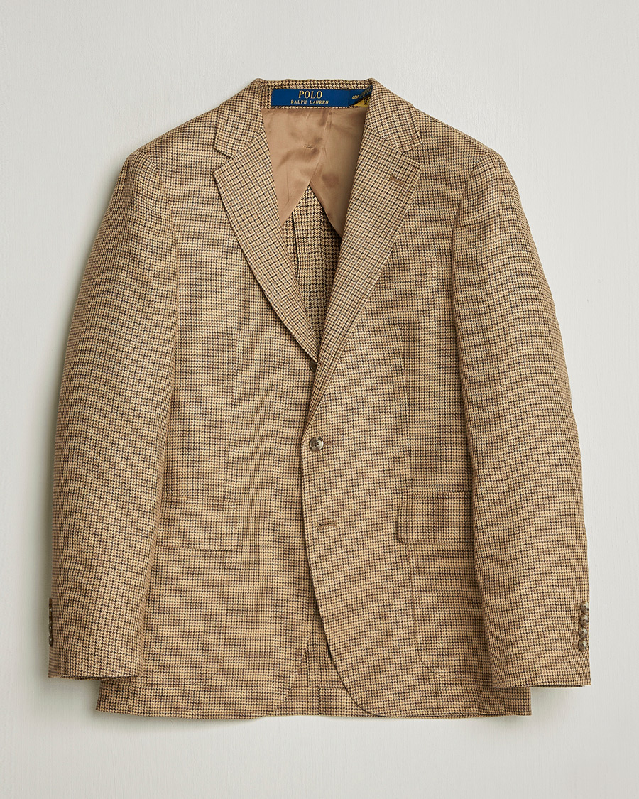 Heren | Blazers | Polo Ralph Lauren | Mini Guncheck Blazer Camel Multi