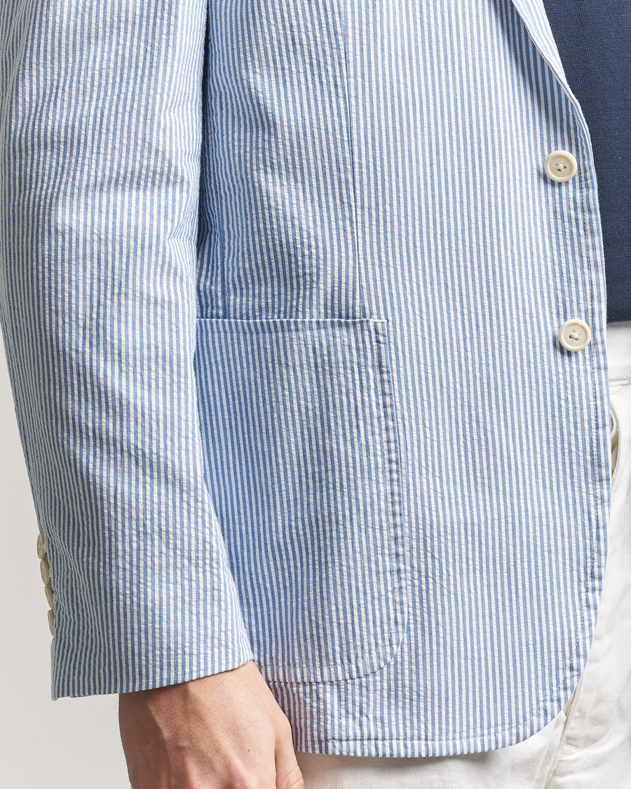 Heren | Blazers | Polo Ralph Lauren | Seersucker Sportcoat Bright Blue/White