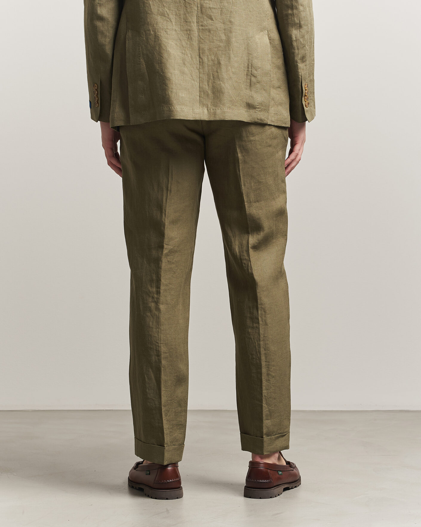 Heren | Broeken | Polo Ralph Lauren | Linen Pleated Trousers Basic Olive