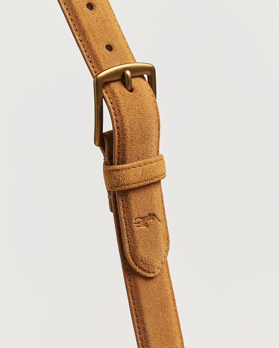 Heren | Riemen | Polo Ralph Lauren | Suede Belt Tan