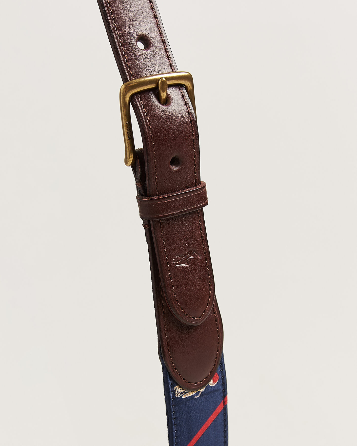Heren | Riemen | Polo Ralph Lauren | Leather Bear Belt Navy Multi