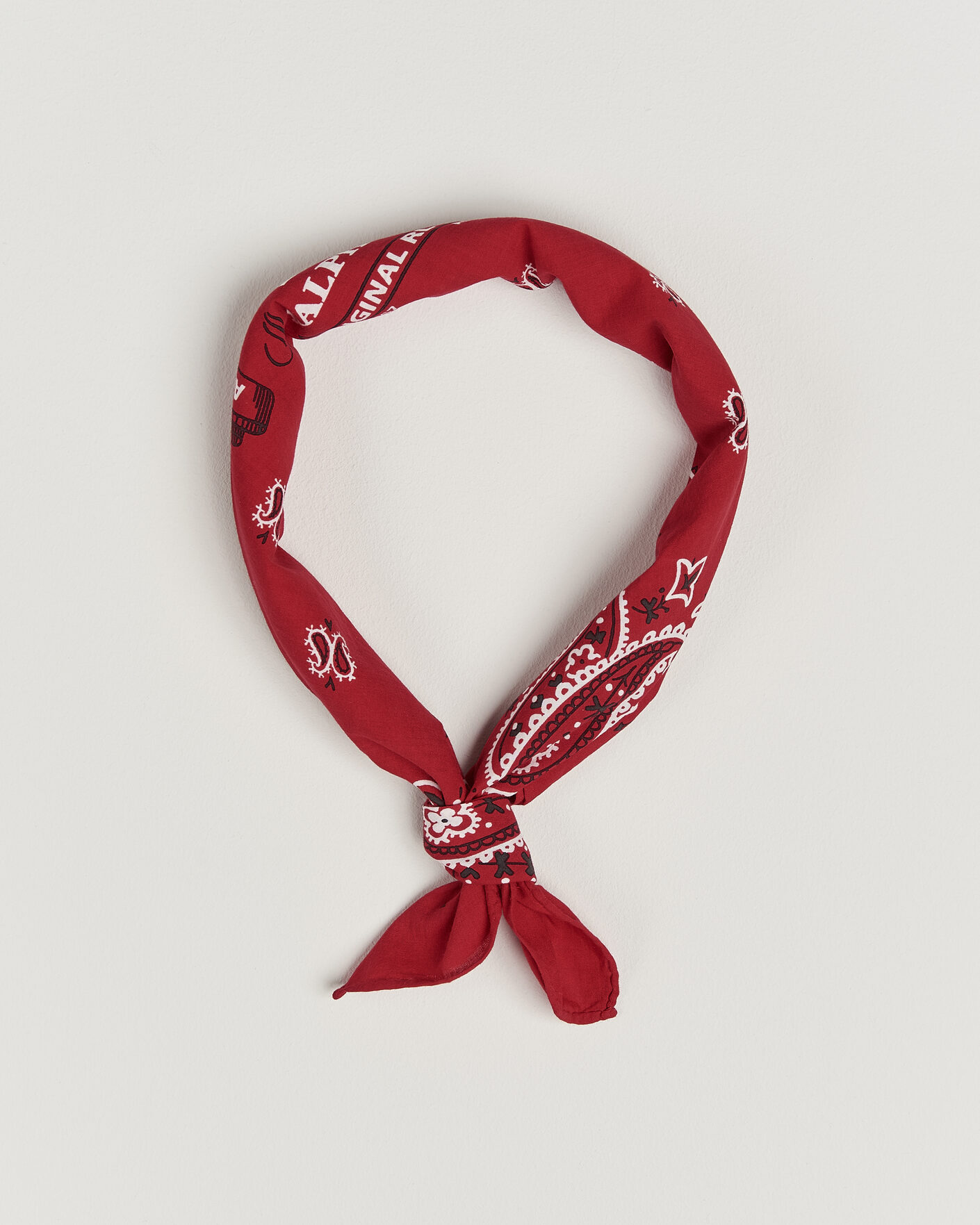 Heren | Sjaals | Polo Ralph Lauren | Cotton Printed Bandana Red/White