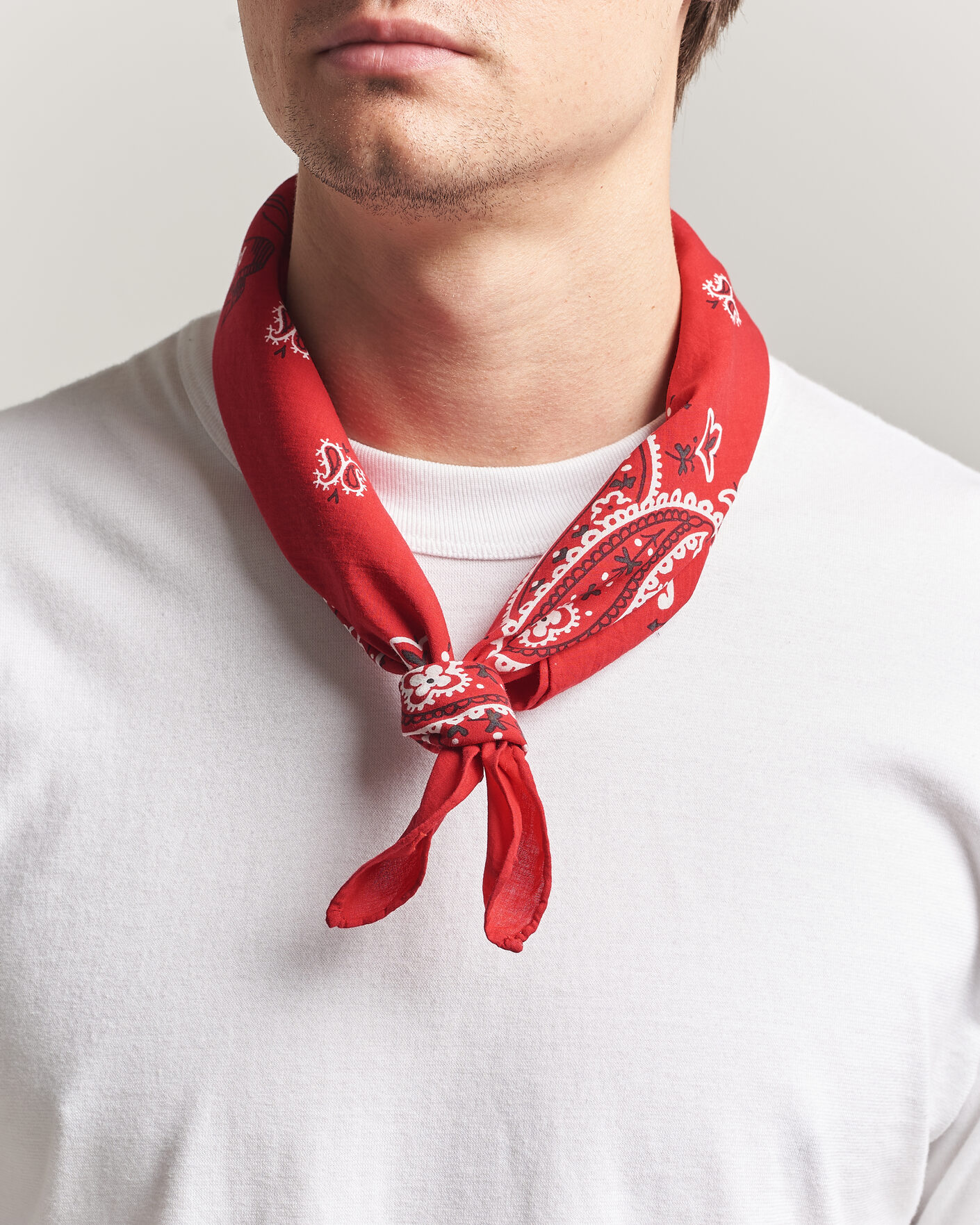 Homme | Écharpes | Polo Ralph Lauren | Cotton Printed Bandana Red/White
