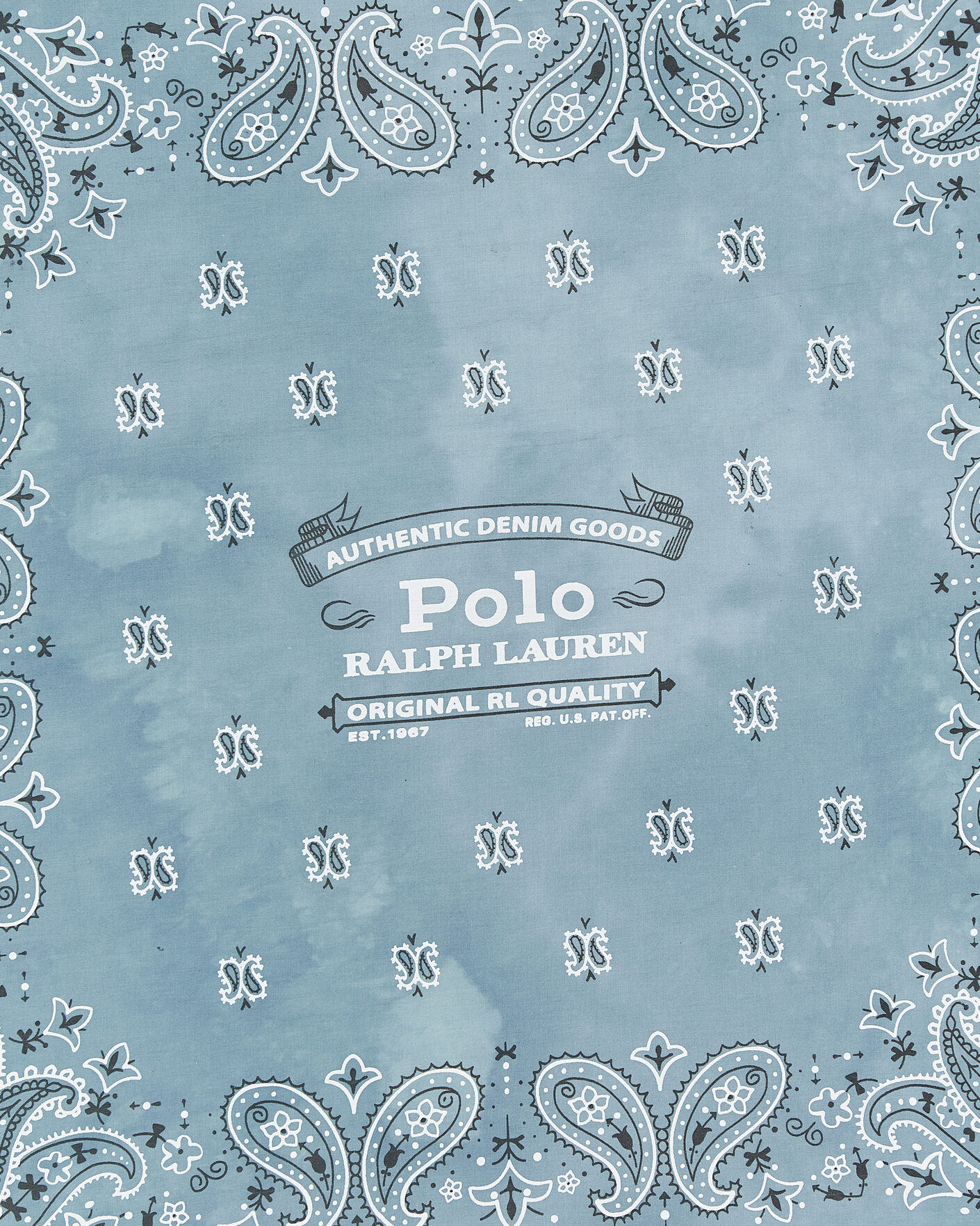Homme | Écharpes | Polo Ralph Lauren | Cotton Printed Bandana Vessle Blue