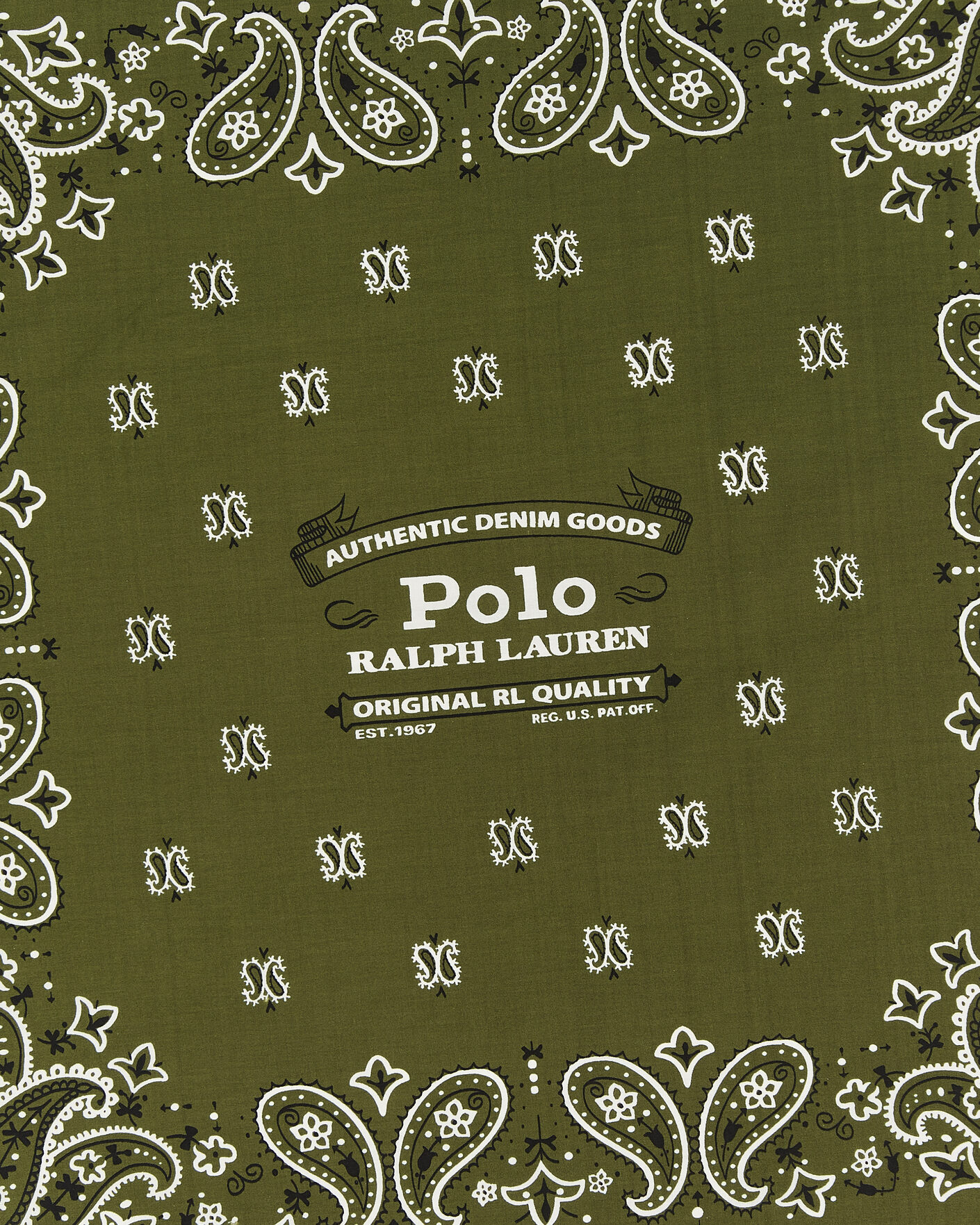 Homme | Écharpes | Polo Ralph Lauren | Cotton Printed Bandana Supply Olive