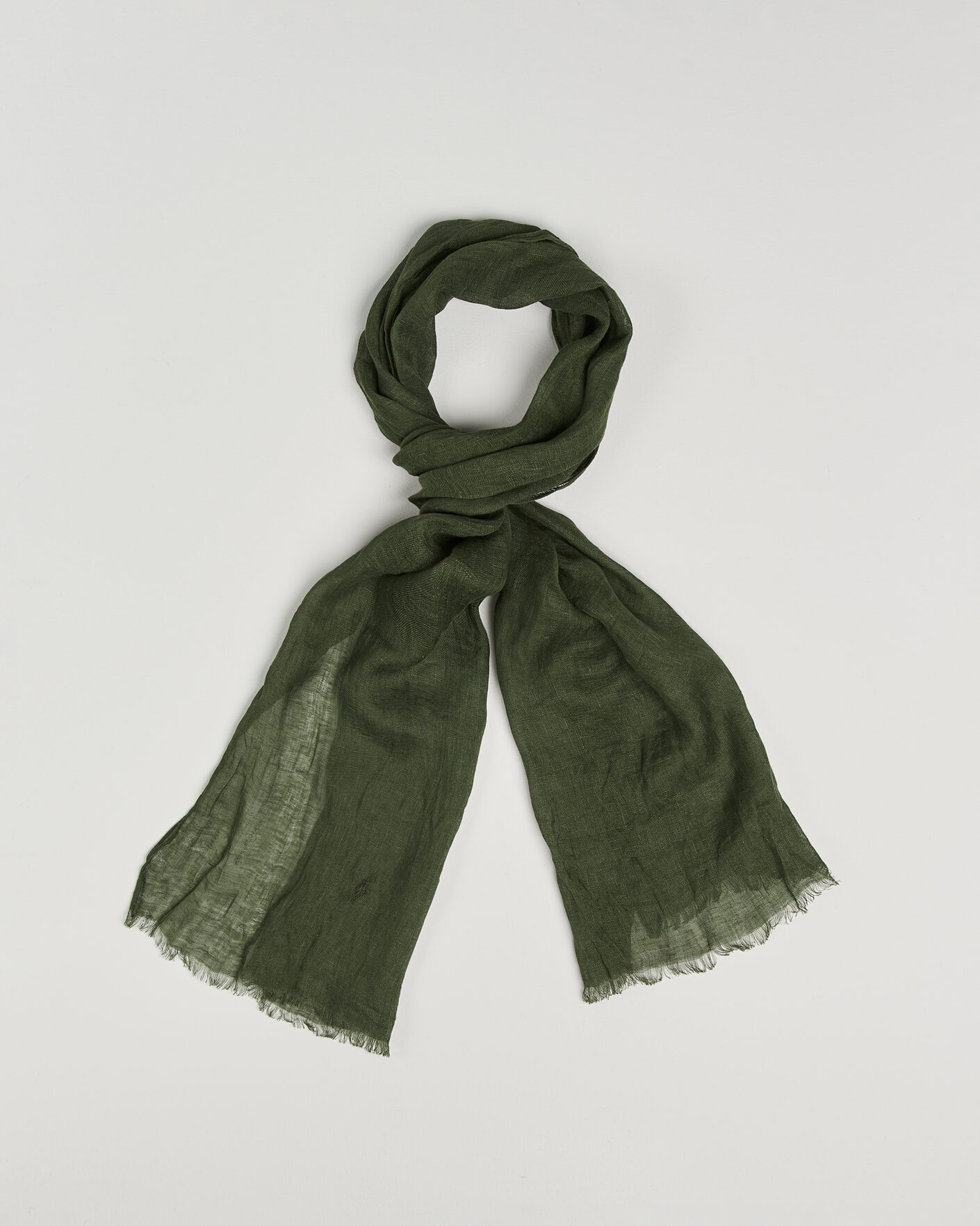 Homme | Polo Ralph Lauren Linen Scarf Supply Olive | Polo Ralph Lauren | Linen Scarf Supply Olive