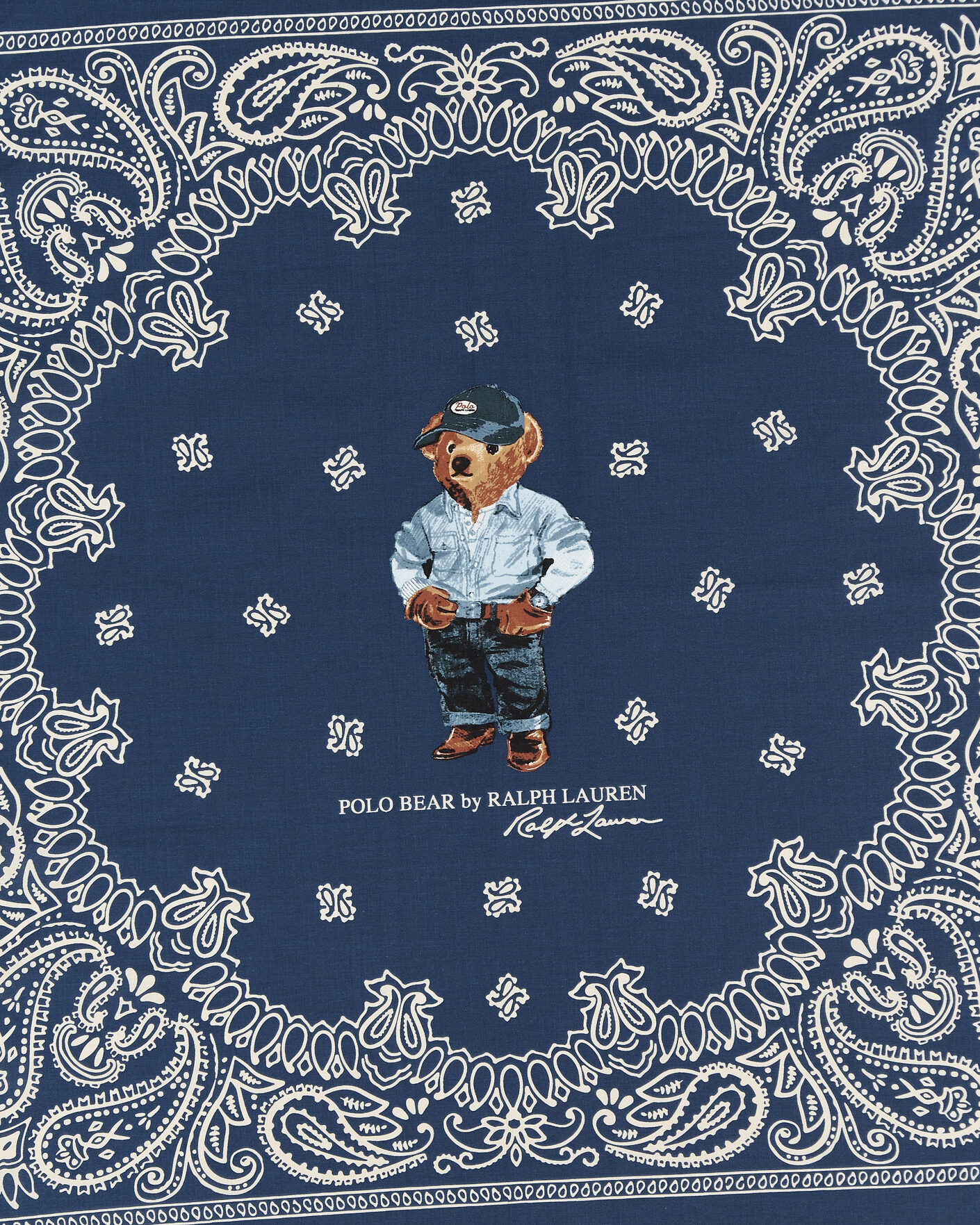 Homme | Écharpes | Polo Ralph Lauren | Printed Bear Scarf Navy Multi