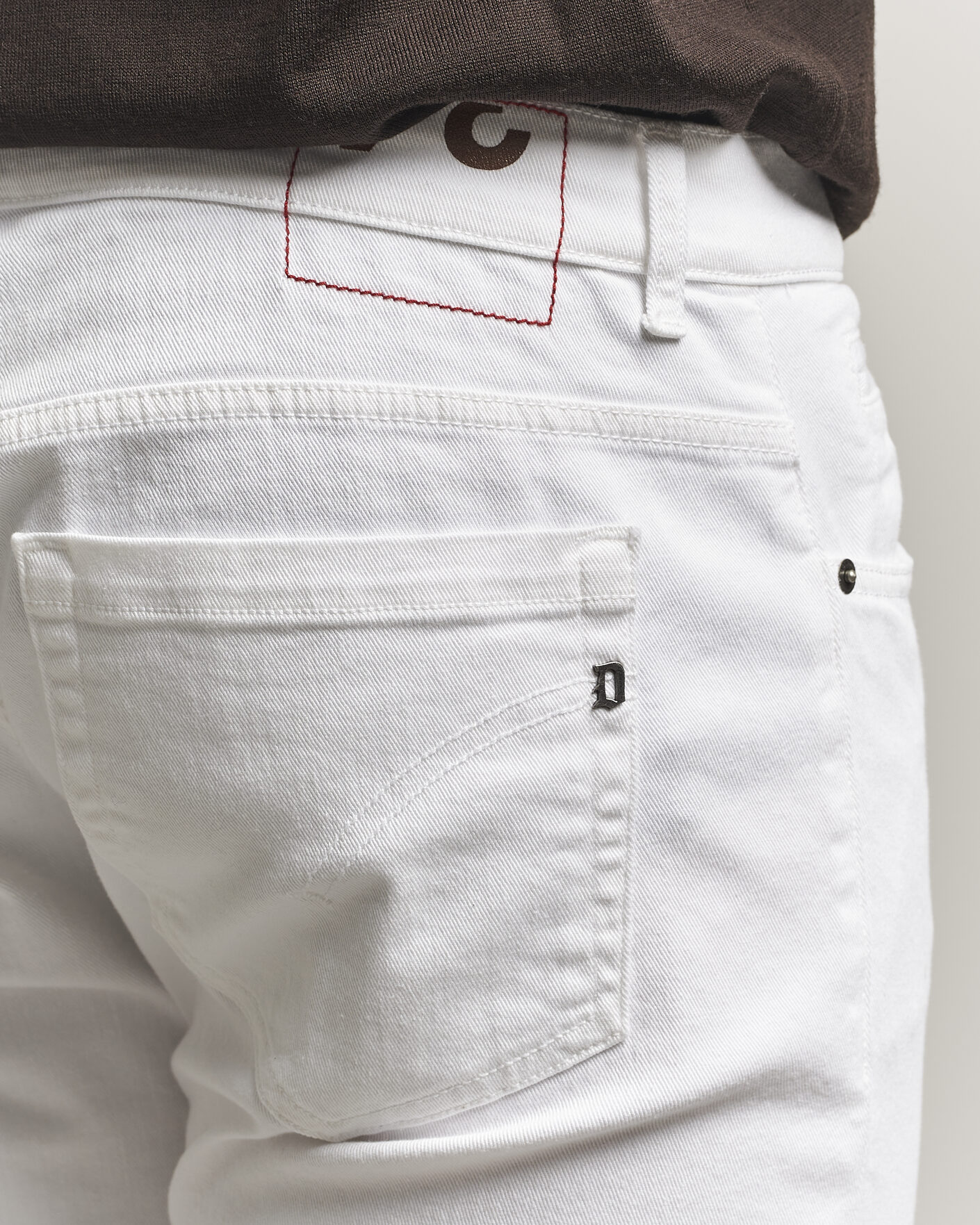 Homme | Pantalons | Dondup | George Bullstretch 5-Pocket Pants White
