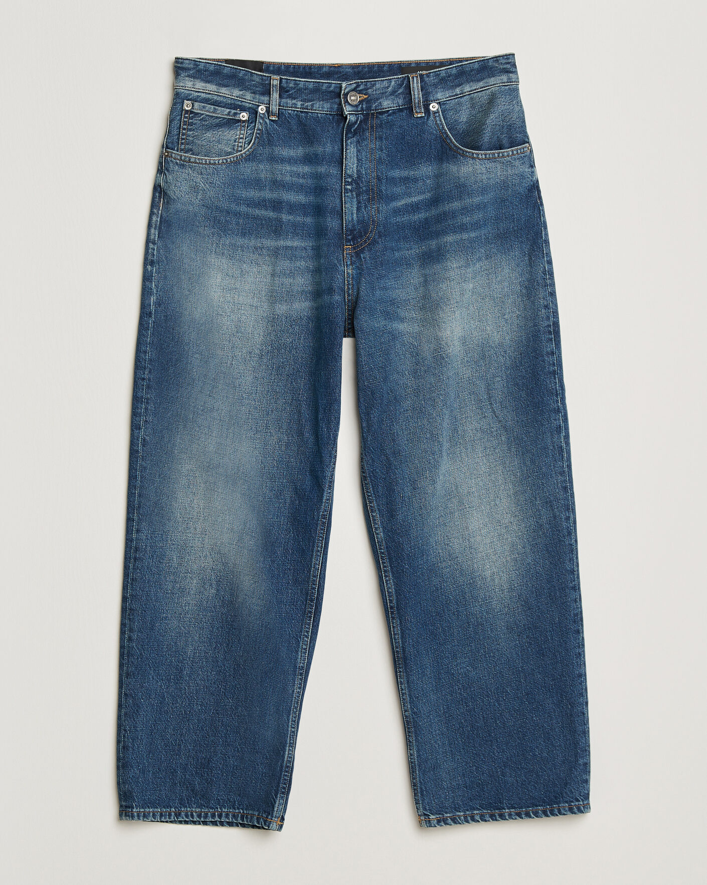 Heren | Overhemden | Dondup | Anthony Loose Fit Jeans Medium Blue