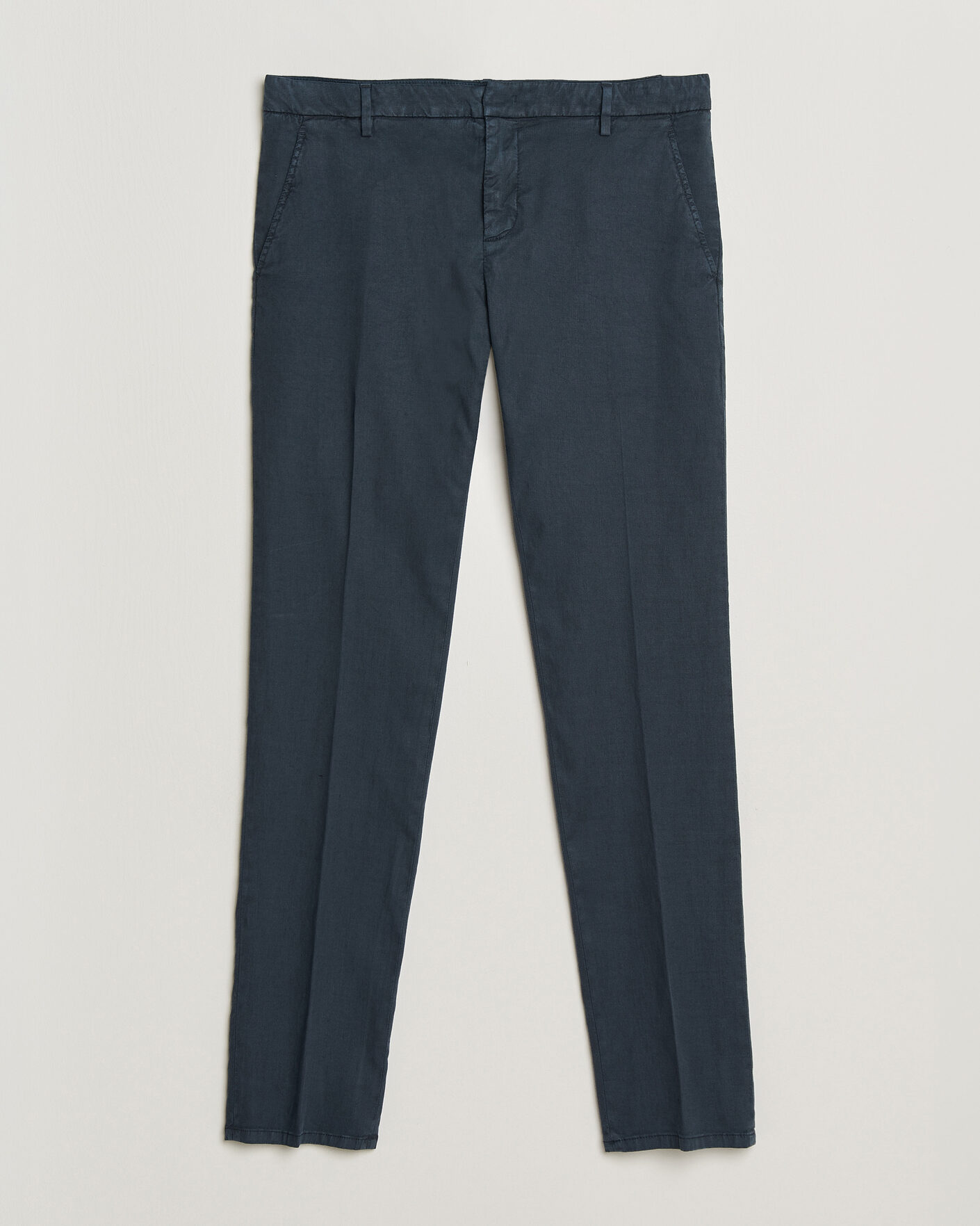 Heren | Broeken | Dondup | Spiritisimo Linen Stretch Chinos Navy