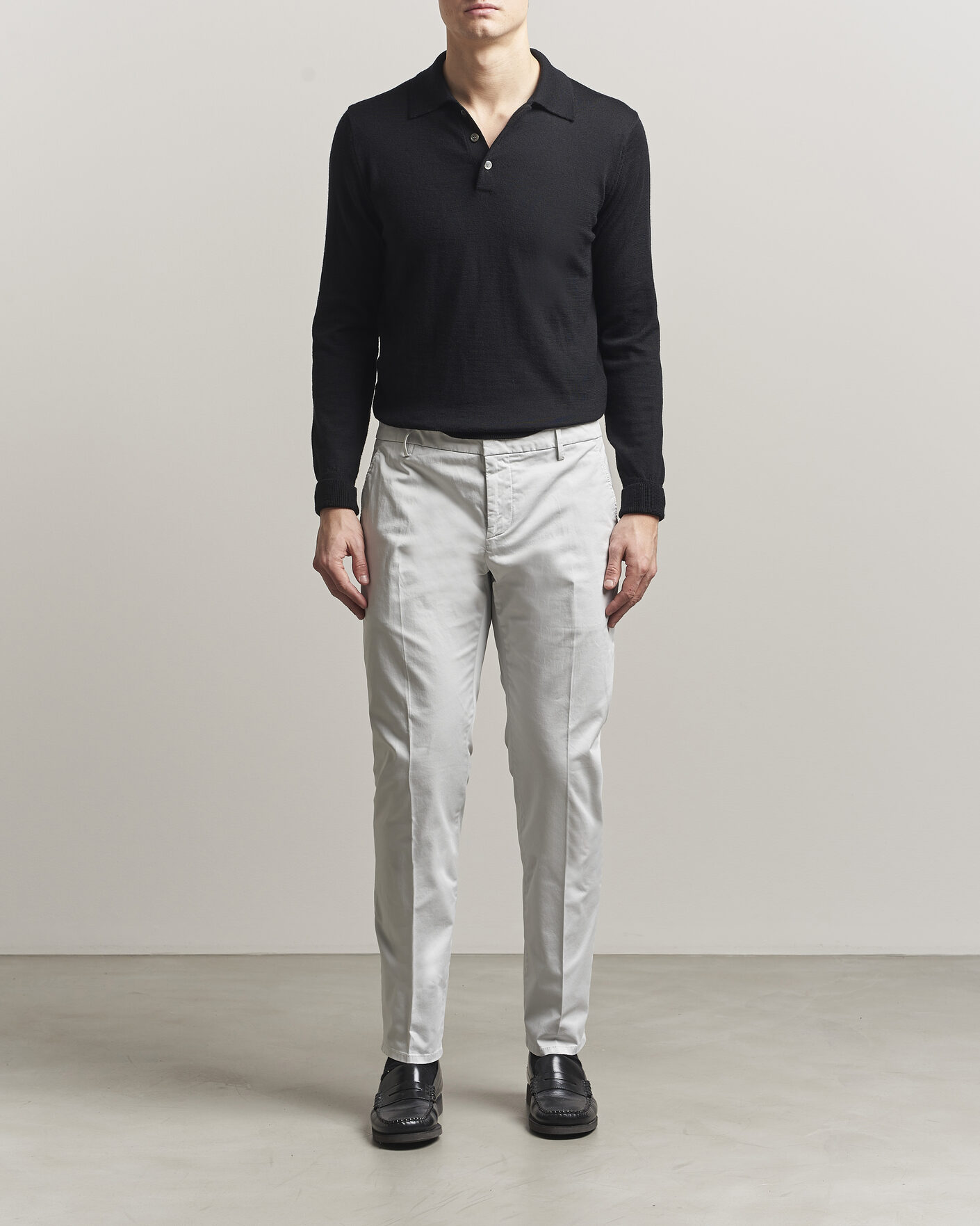 Heren | Broeken | Dondup | Spiritisimo Cotton Chinos Light Grey
