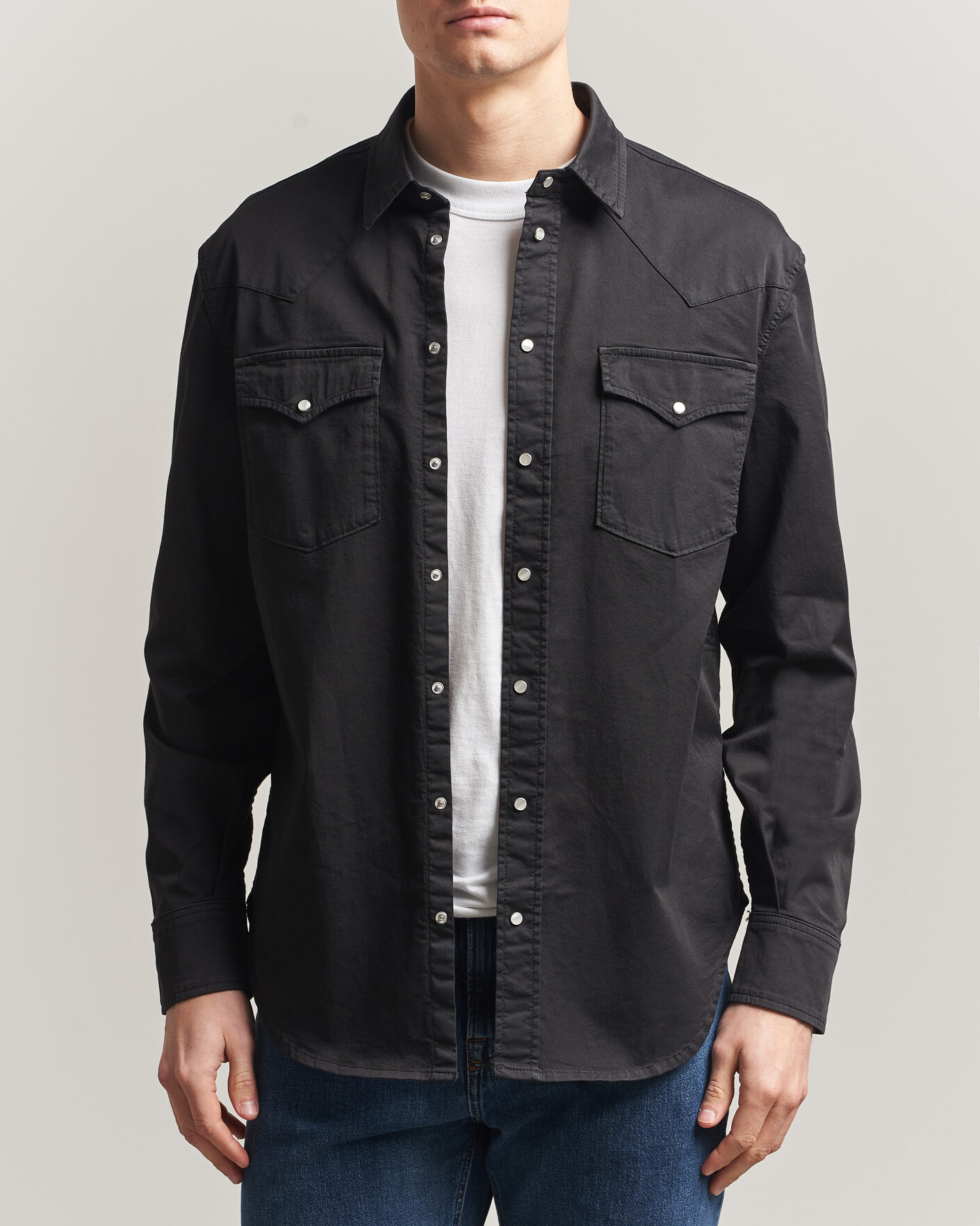 Homme | Chemises | Dondup | Regular Fit Shirt Washed Black