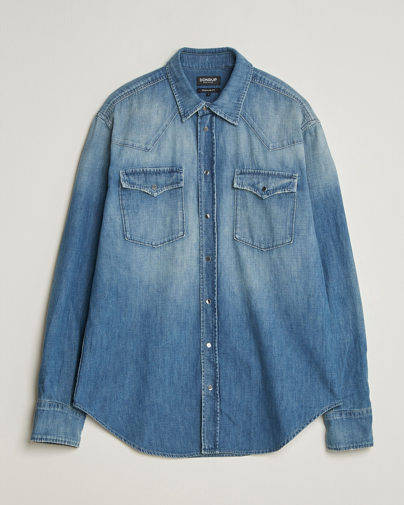 Homme | Chemises | Dondup | Regular Fit Denim Shirt Medium Blue