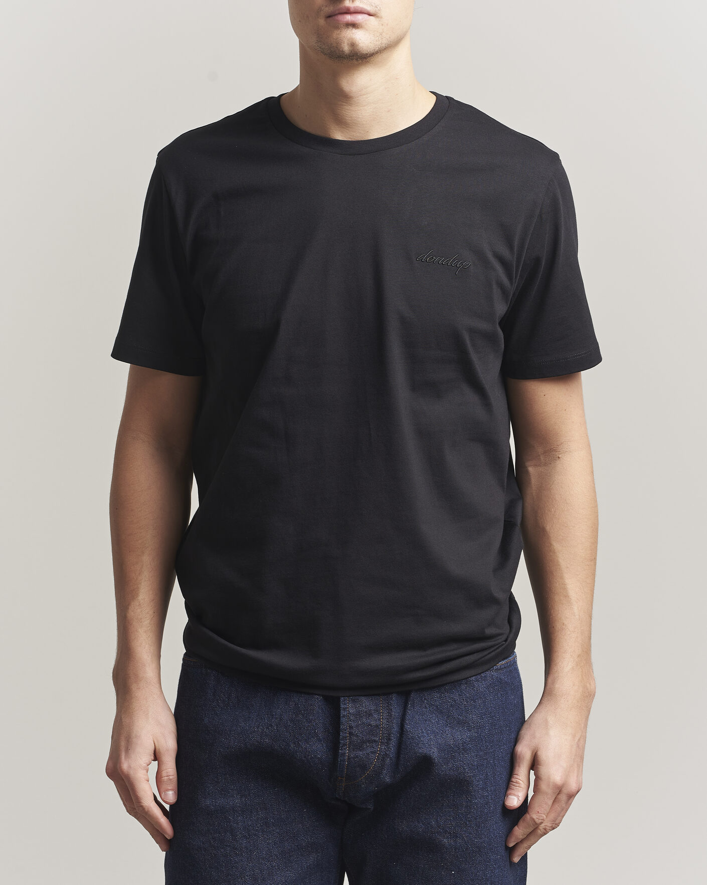 Homme | T-shirts | Dondup | Logo Crew Neck T-Shirt Black