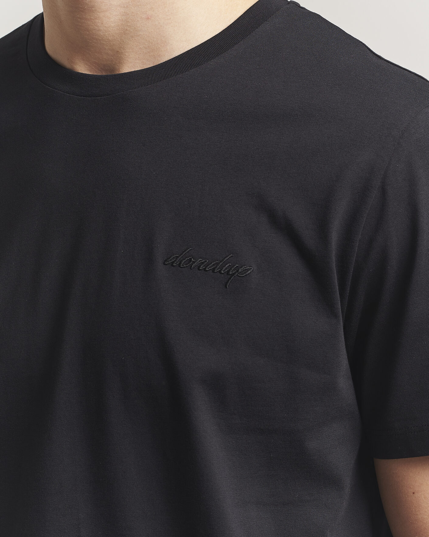 Heren | T-shirts | Dondup | Logo Crew Neck T-Shirt Black