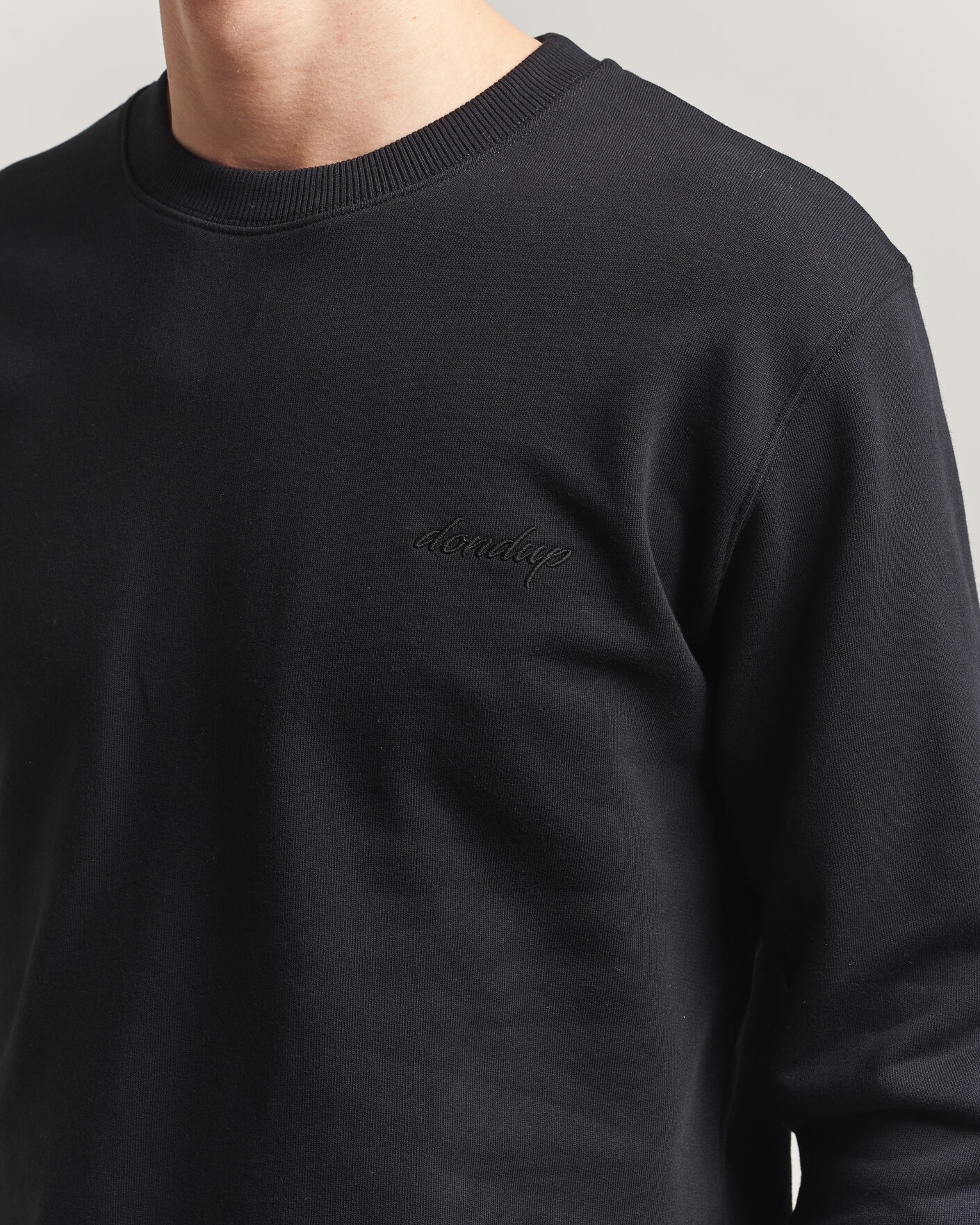 Heren | Truien | Dondup | Logo Crew Neck Sweatshirt Black