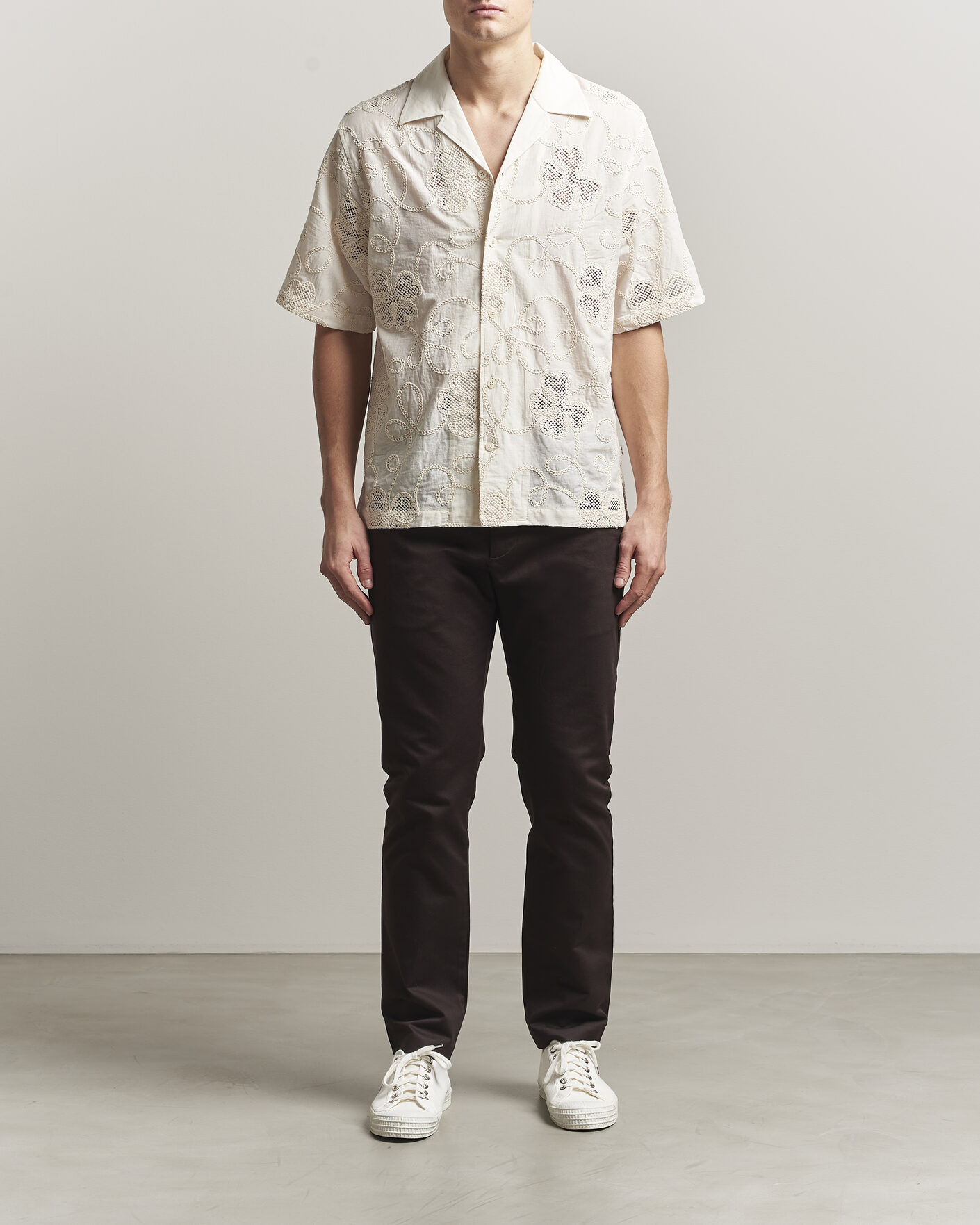 Heren | Broeken | NN07 | Theo Regular Fit Stretch Chinos Deep Truffle