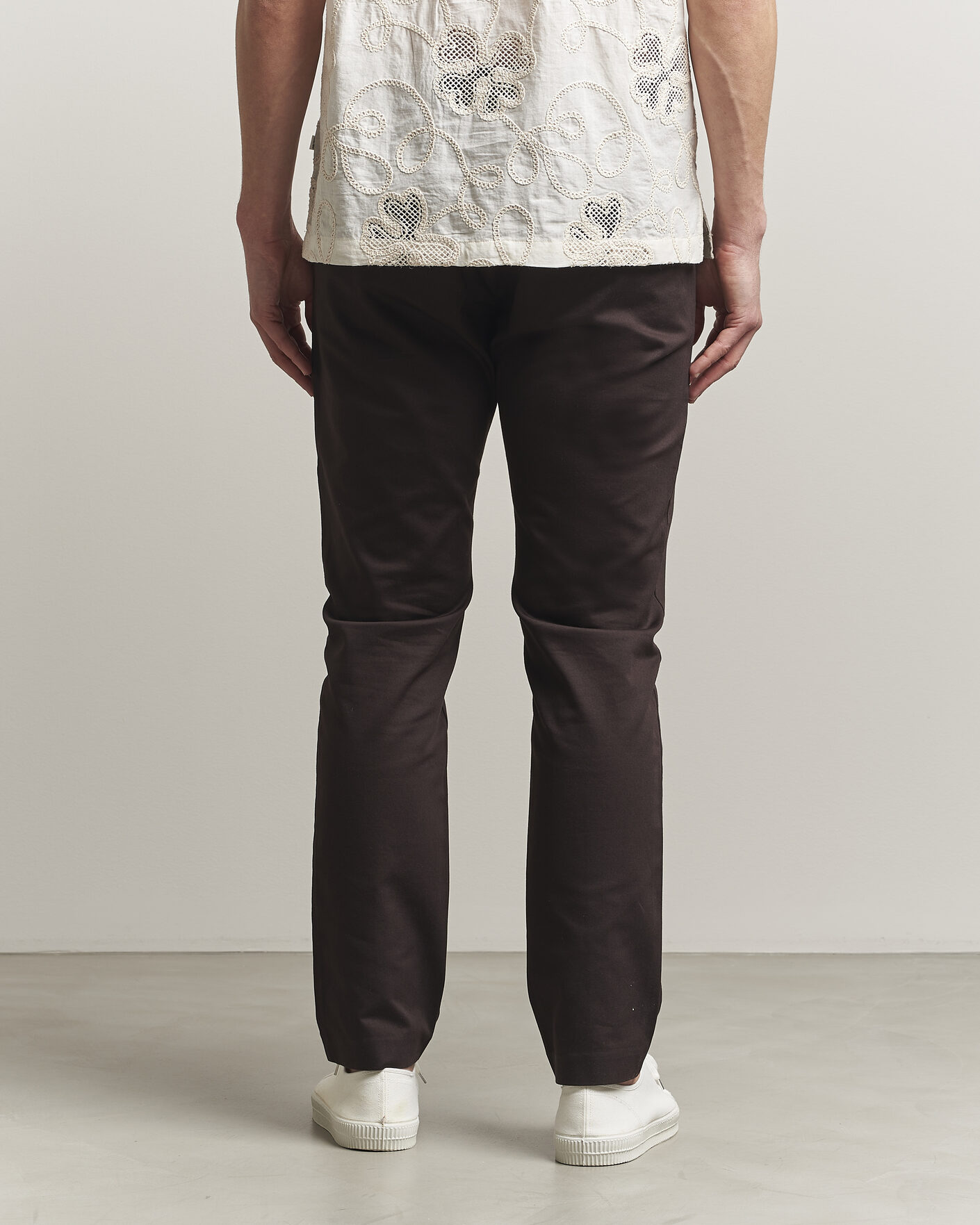 Heren | Broeken | NN07 | Theo Regular Fit Stretch Chinos Deep Truffle