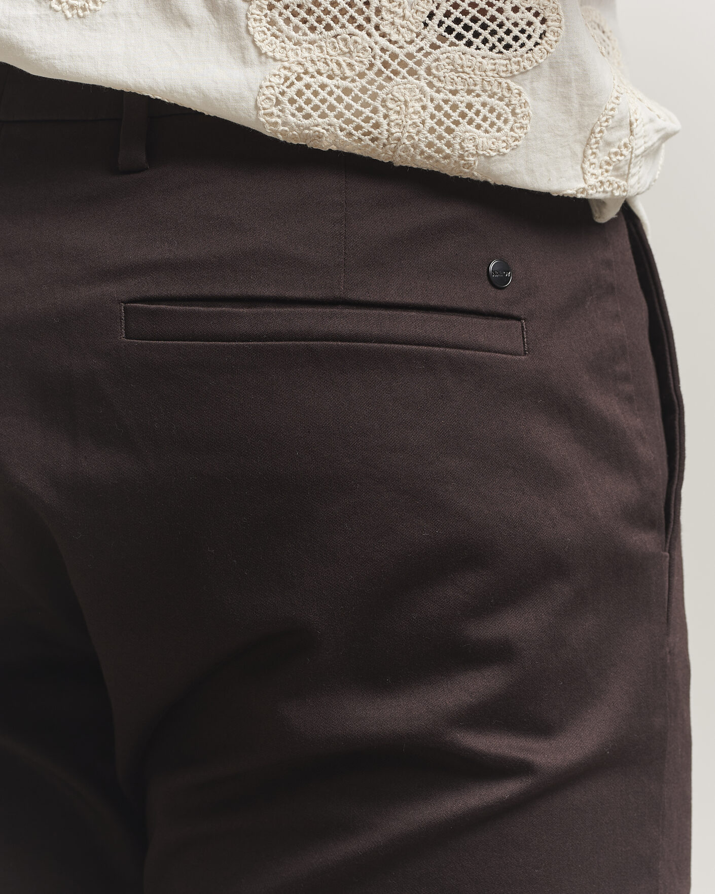 Heren | Broeken | NN07 | Theo Regular Fit Stretch Chinos Deep Truffle
