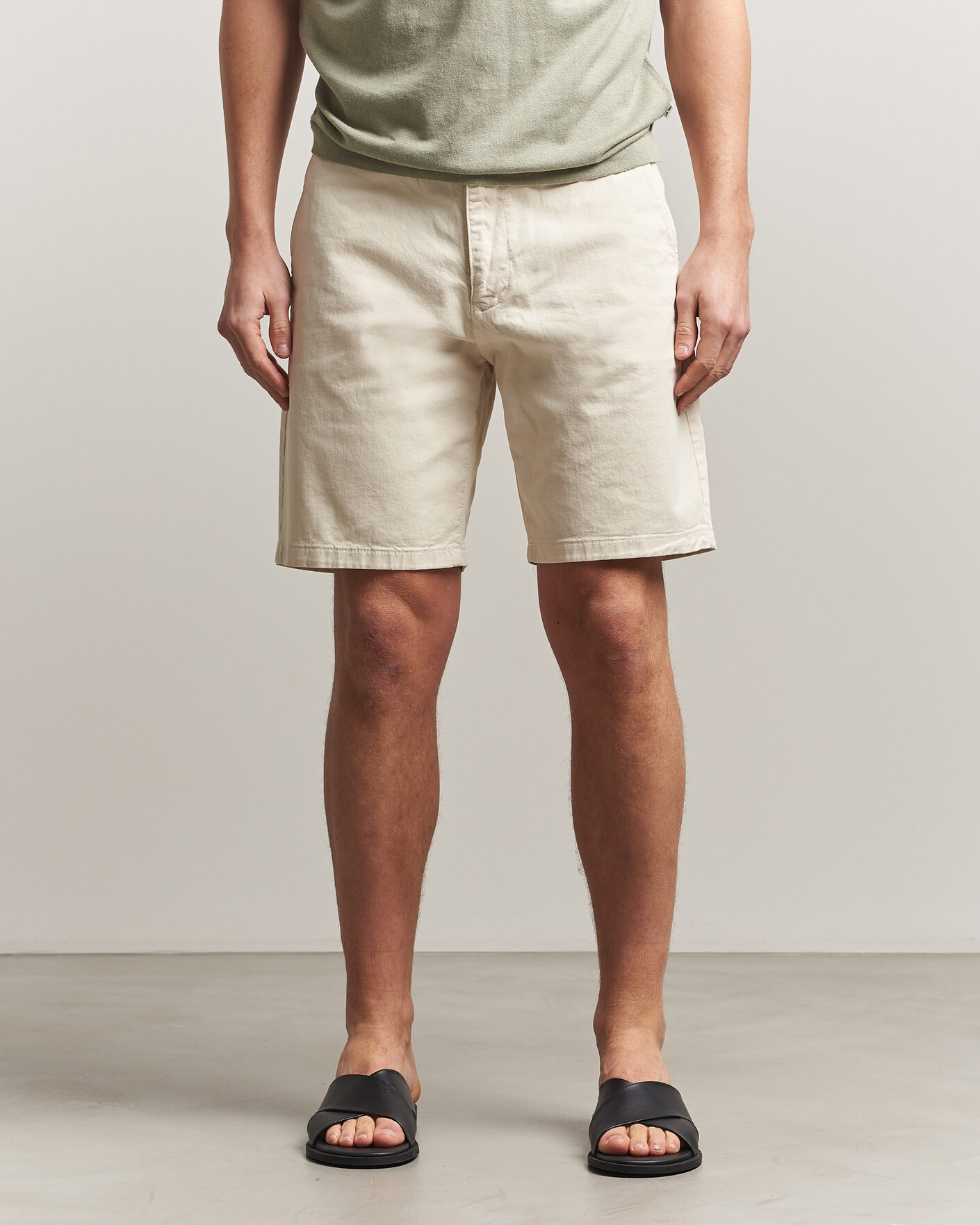 Heren | Korte broek | NN07 | Aden Regular Fit Chino Shorts Ivory