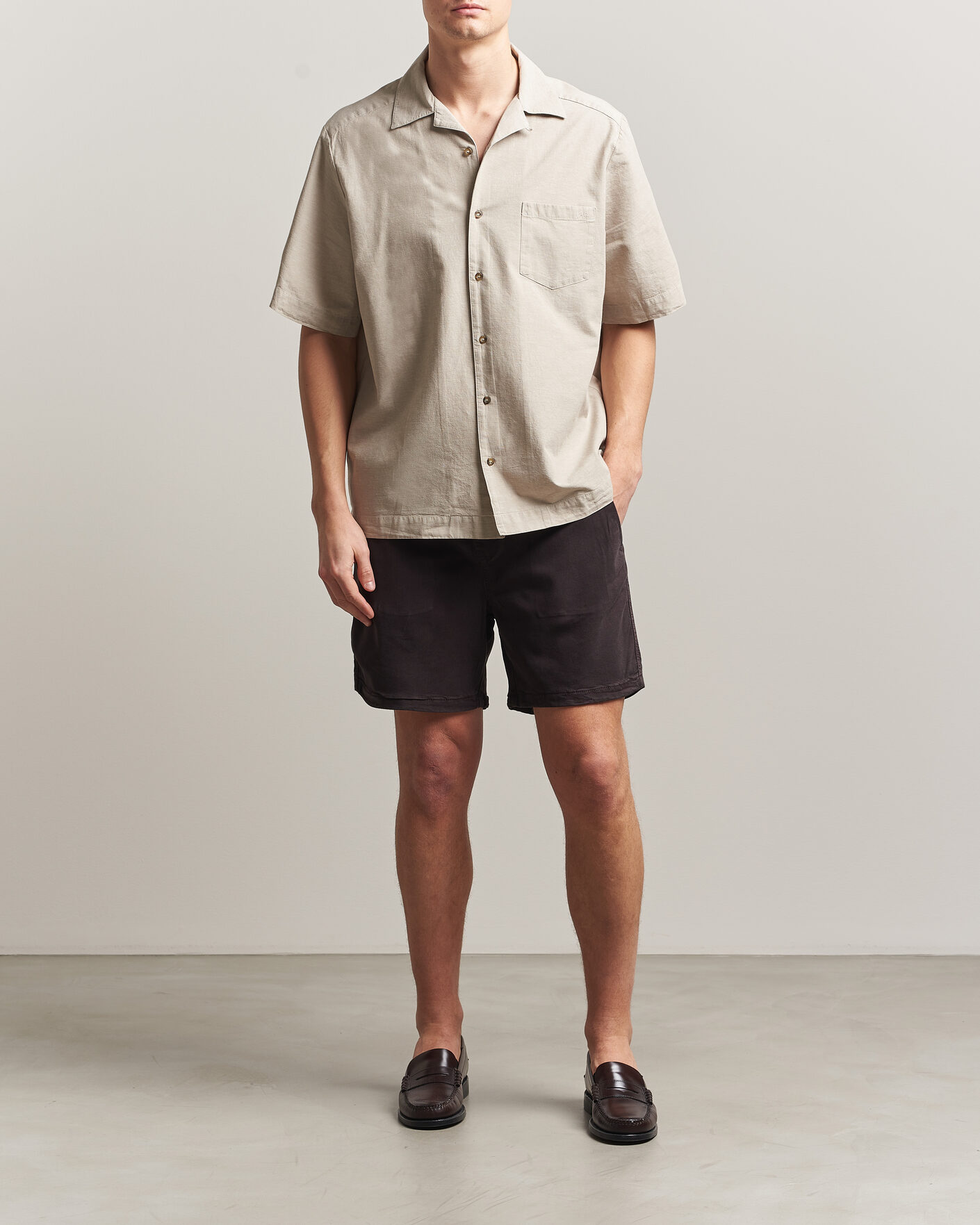 Homme | Shorts | NN07 | Gregor Drawstring Shorts Deep Truffle