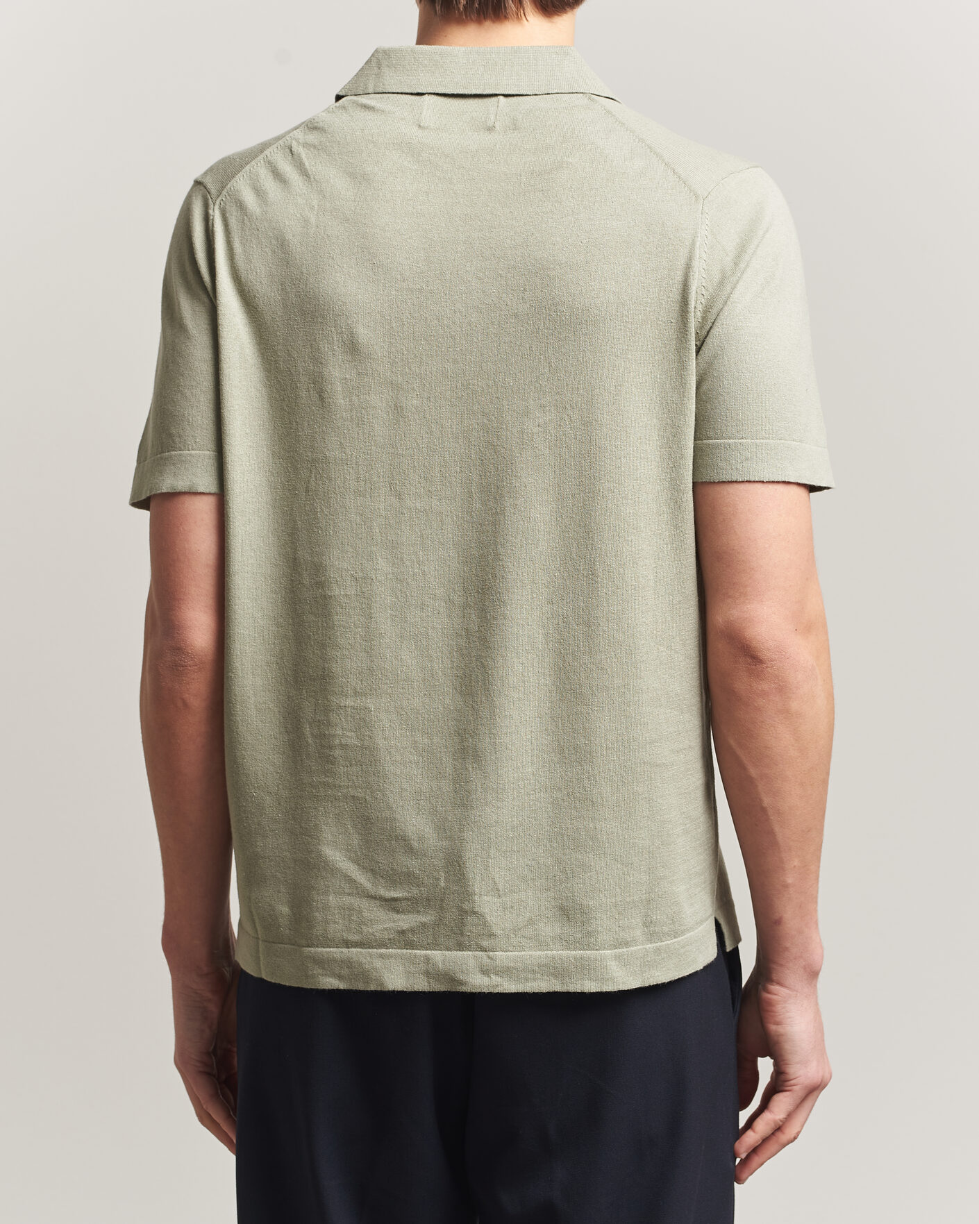 Heren | Polo's | NN07 | Ryan Cotton/Linen Polo Sage Green
