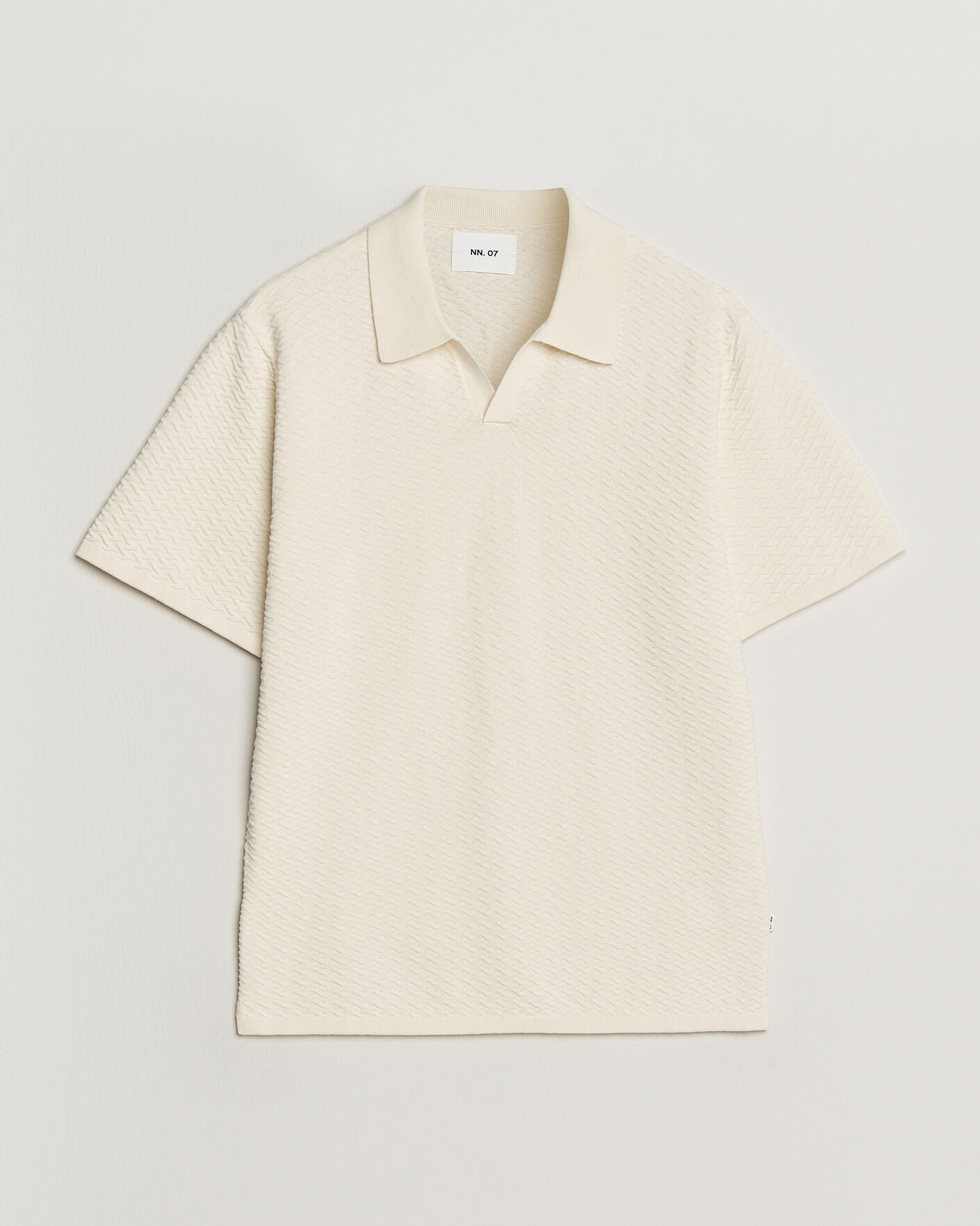Homme | Polos | NN07 | Paul Structured Knitted Polo Ivory