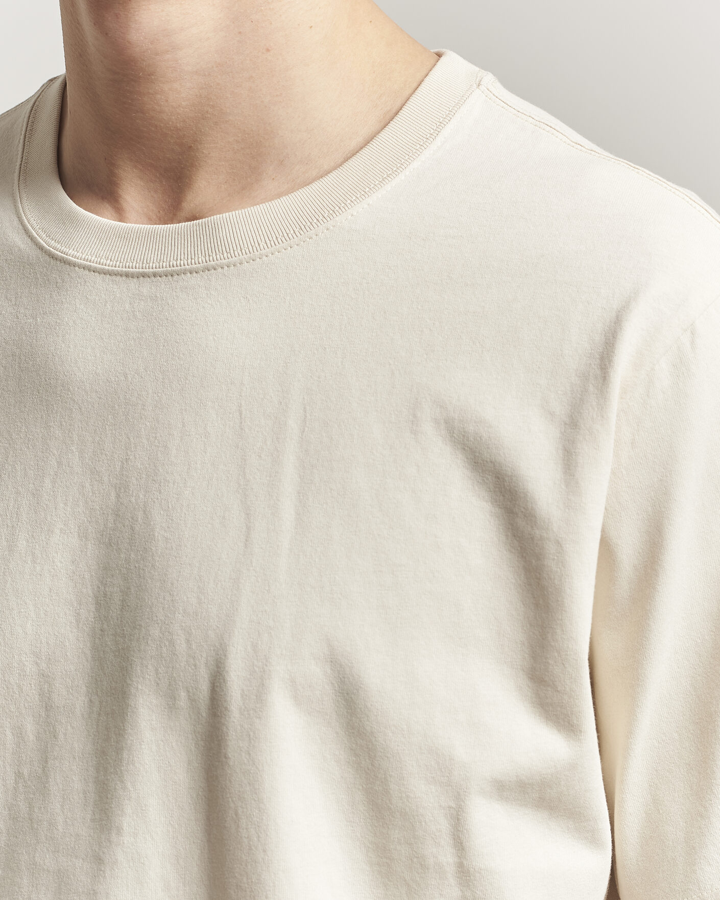 Heren | T-shirts | NN07 | Jett Washed Printed Crew Neck T-Shirt Ivory