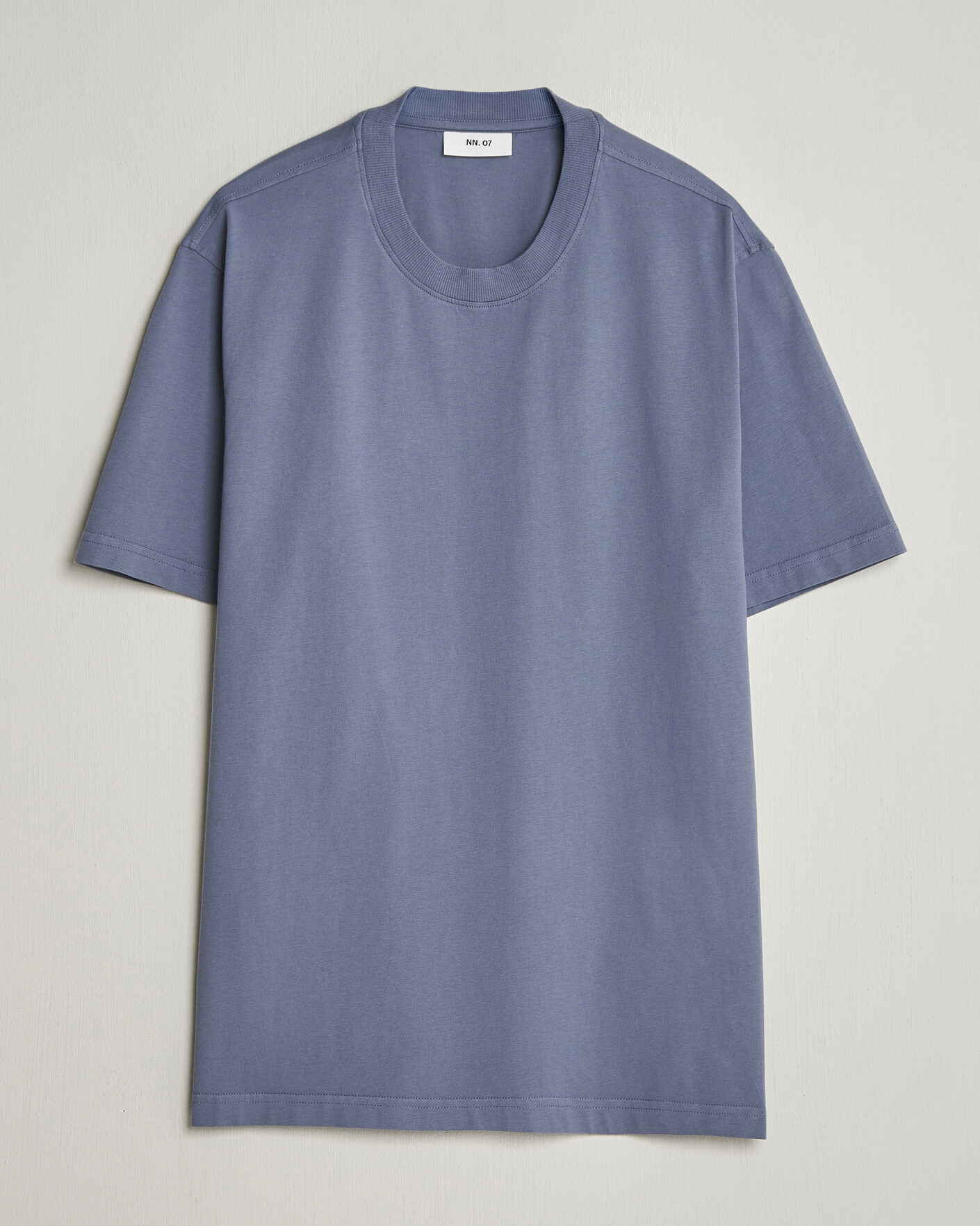 Homme | T-shirts | NN07 | Adam Pima Crew Neck T-Shirt Stone Blue