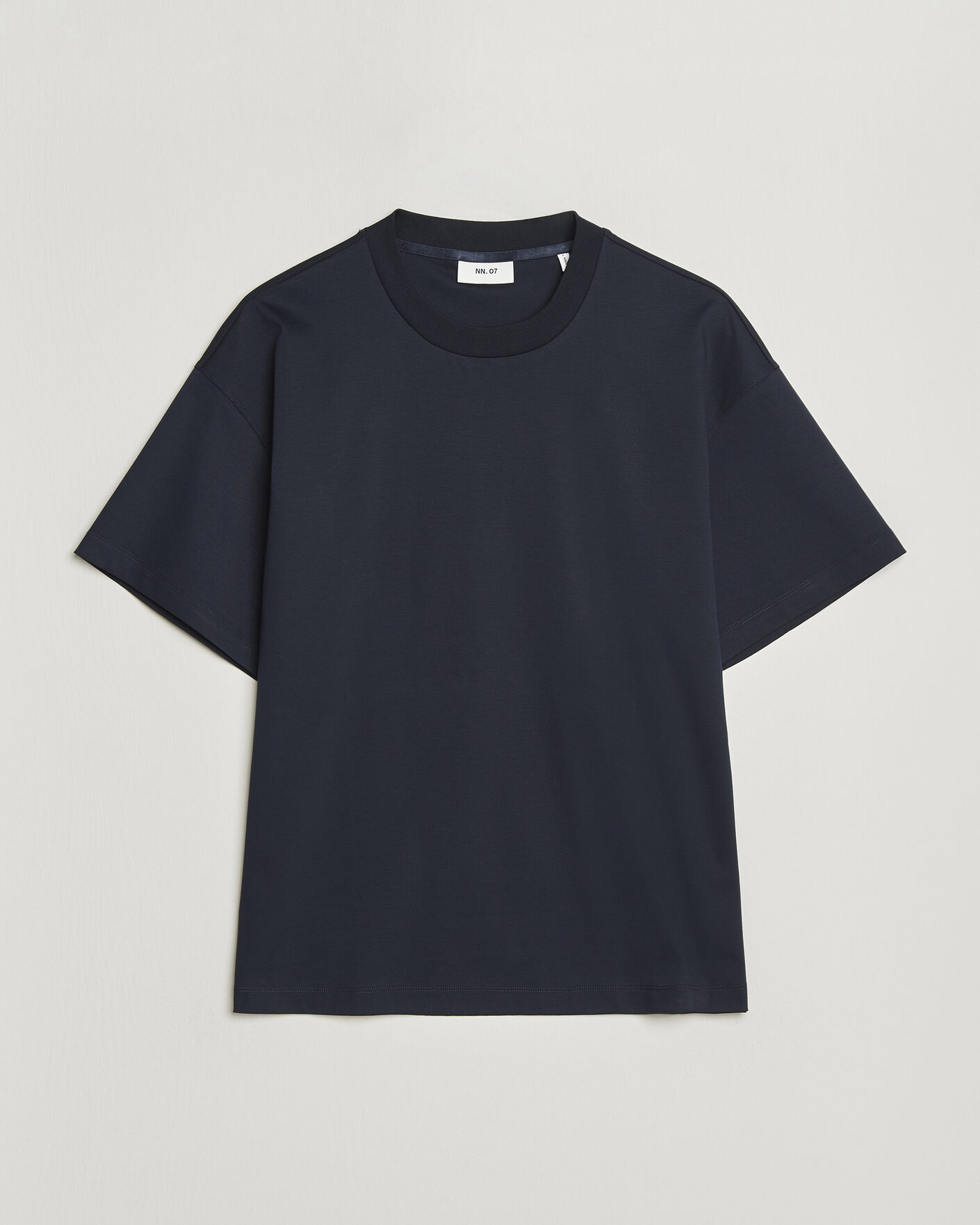 Homme | T-shirts | NN07 | Lionel Mercerized Crew Neck T-Shirt Navy Blue