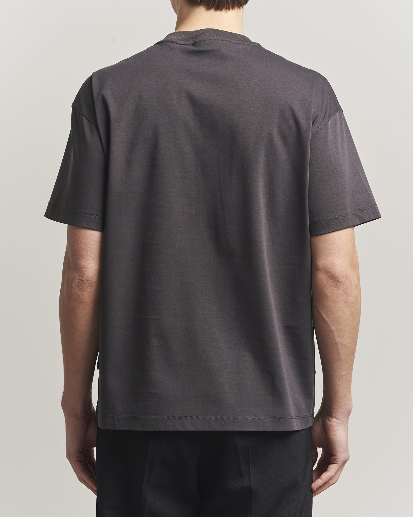 Heren | T-shirts | NN07 | Lionel Mercerized Crew Neck T-Shirt Deep Truffle