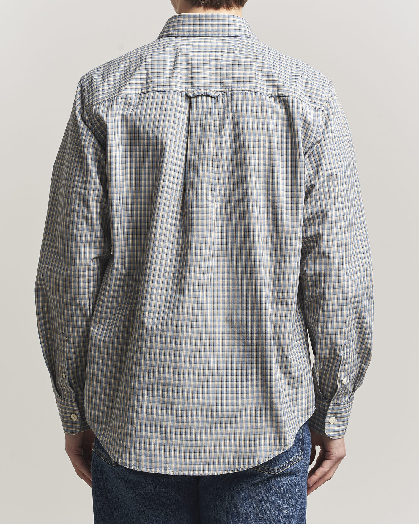 Heren | Overhemden | NN07 | Colby Brushed Cotton Shirt Blue Check